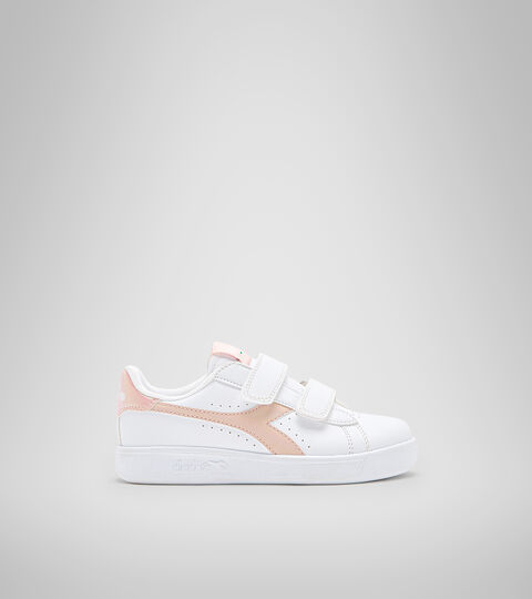 Sports shoes - Kids 4-8 years GAME P PS GIRL WHITE/PEACH WHIP - Diadora