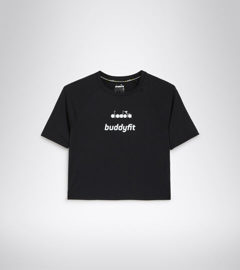 L. CROP TOP BUDDYFIT, NEGRO Crop top para entrenar - Mujer L. CROP TOP BUDDYFIT NEGRO - Diadora