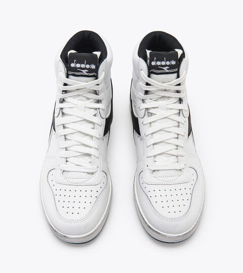 MAGIC BASKET MID ICONA, WHITE/WHITE/BLACK Sporty sneakers - All-Gender MAGIC BASKET MID ICONA WHITE/WHITE/BLACK - Diadora