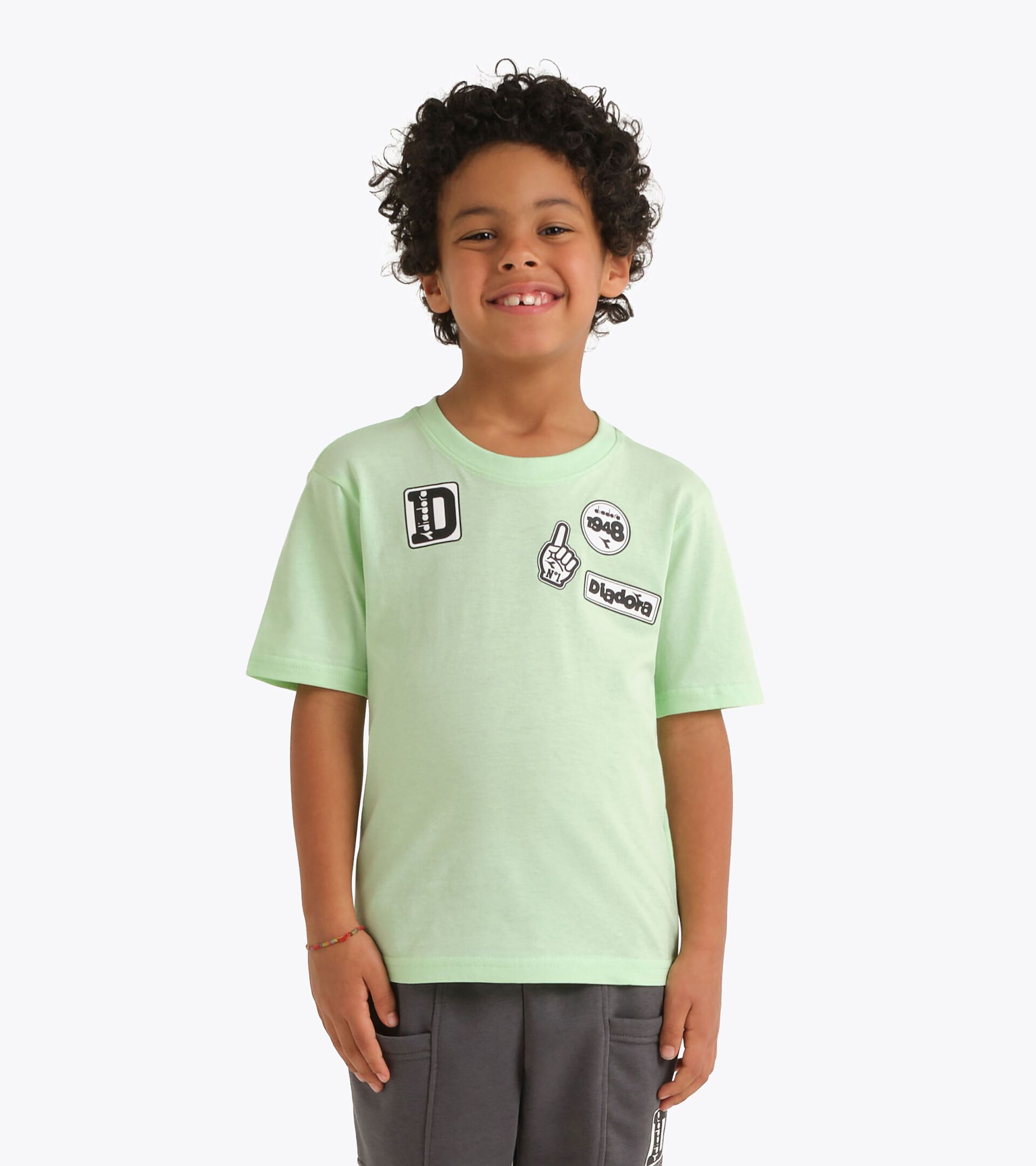 T-shirt en coton - Gar&ccedil;on
 JB. T-SHIRT SS ESS. SPORTS SL VERT PATINE - Diadora