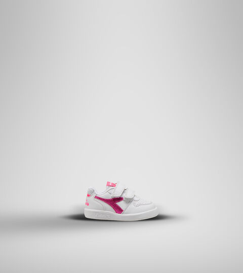 Sports shoes - Toddlers 1-4 years PLAYGROUND TD GIRL WHITE/PINK FLUO - Diadora