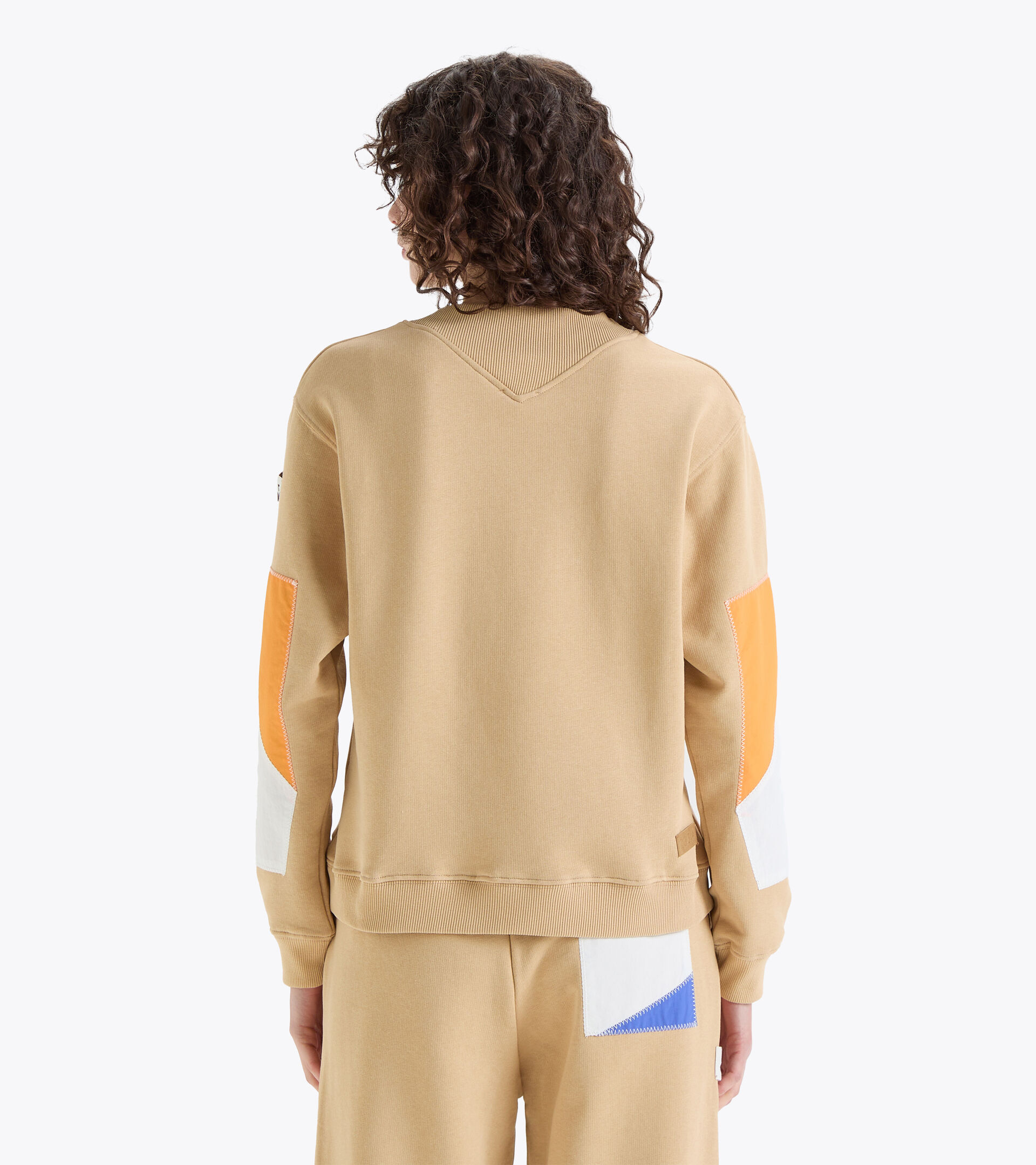 Made in Italy sweatshirt 2030 - Women  L. SWEATSHIRT CREW 2030 WARM SAND - Diadora