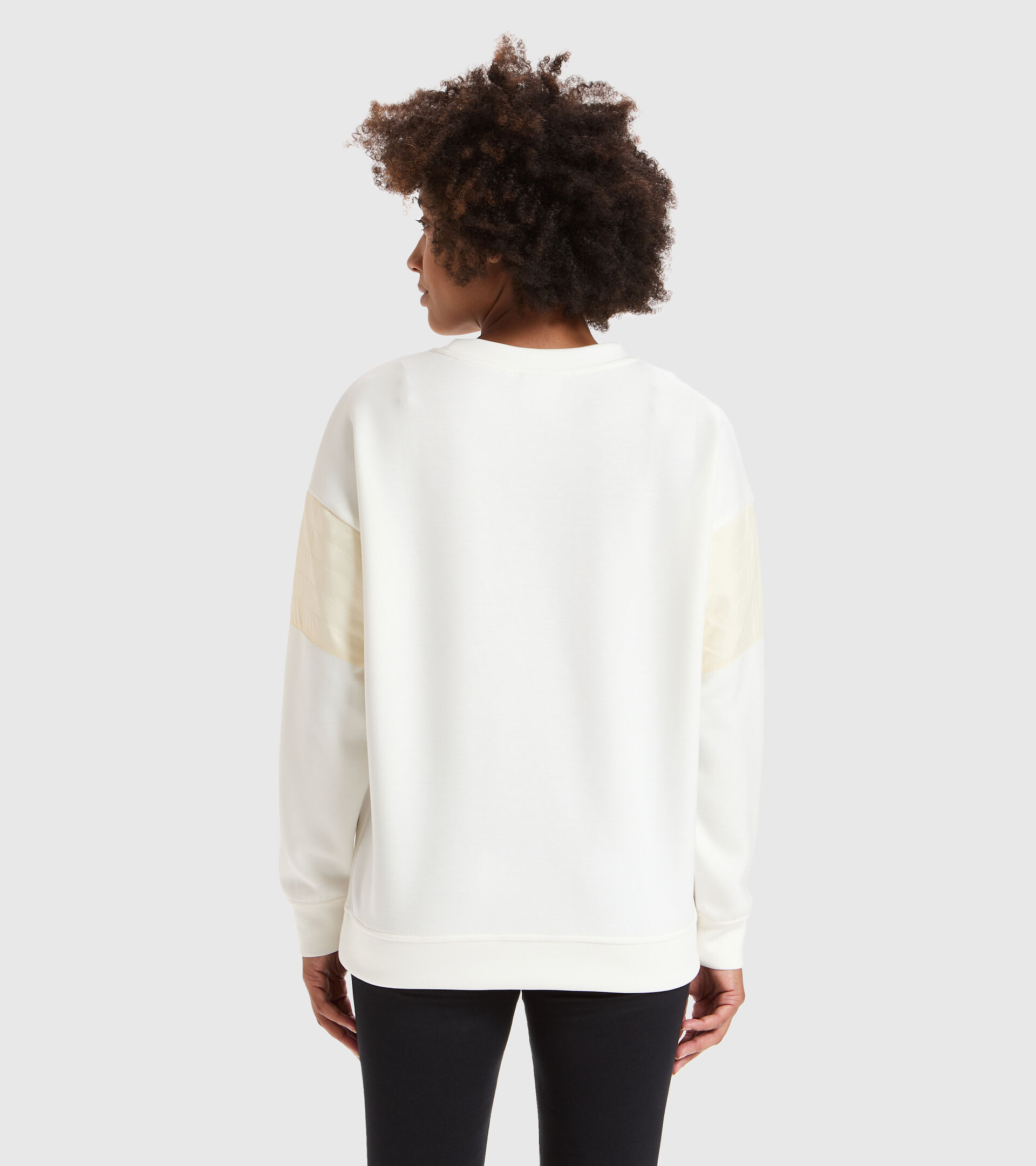 Crew-neck sweatshirt - Women L. SWEATSHIRT CREW URBANITY WHITE - Diadora