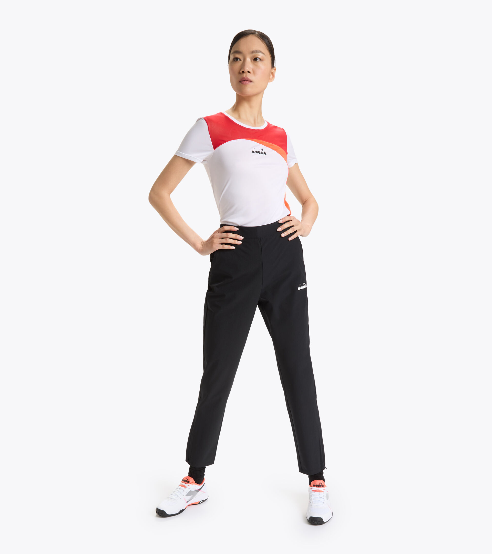 Pantalones de tenis - Mujer L. PANTS NEGRO - Diadora