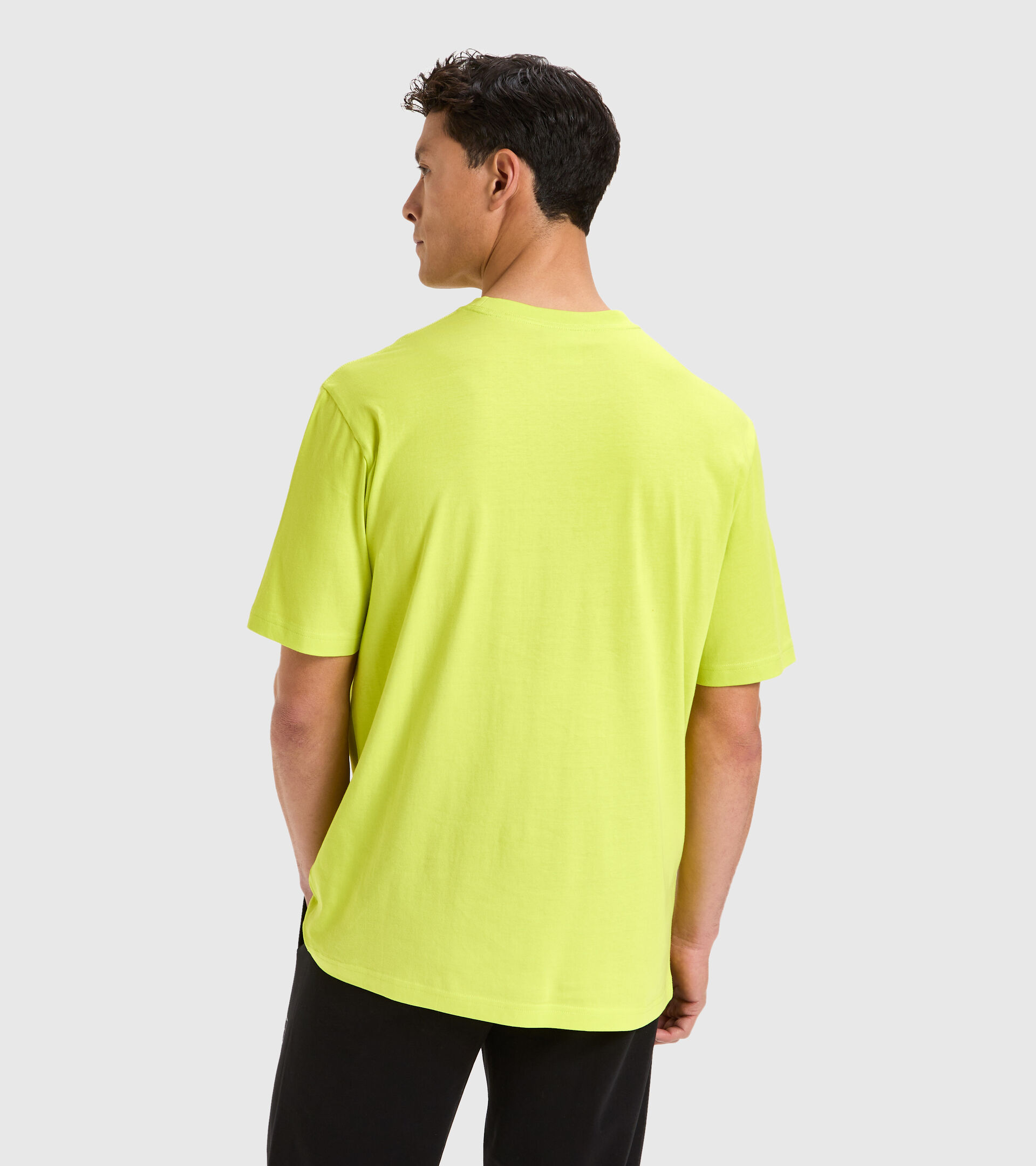 Cotton T-shirt - Men T-SHIRT SS FRAME GREEN SPRING - Diadora