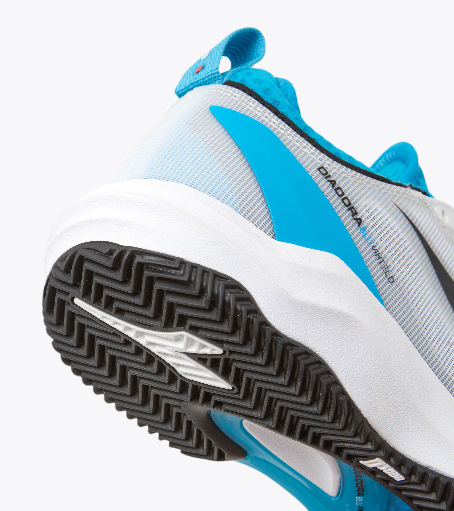 Clay court tennis shoe - Men SPEED BLUSHIELD FLY 3 + CLAY WHITE/BLACK/BLUE JEWEL - Diadora