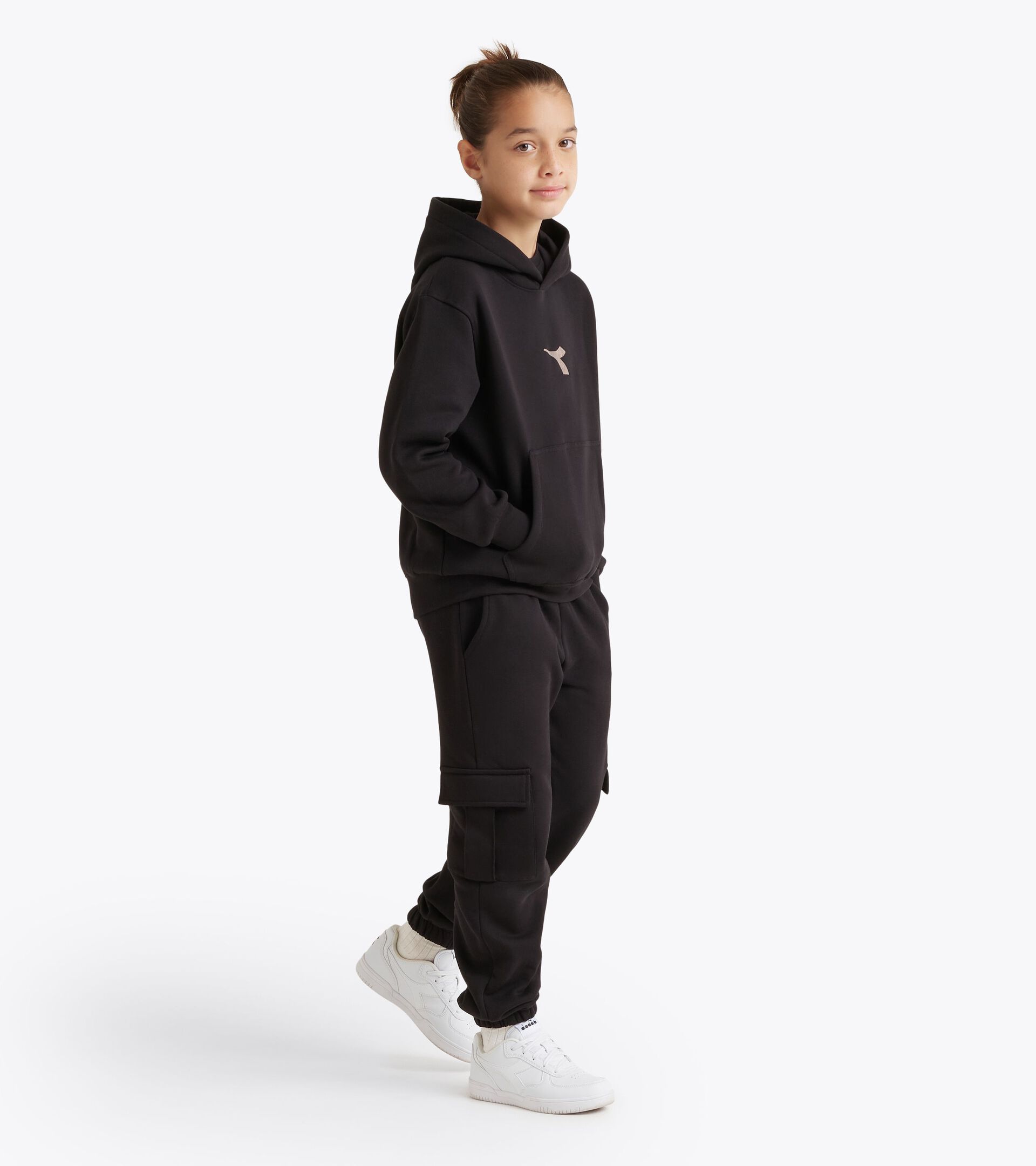 Felpa con cappuccio - Ragazzi JB. HOODIE FRIENDLY TEAM NERO - Diadora