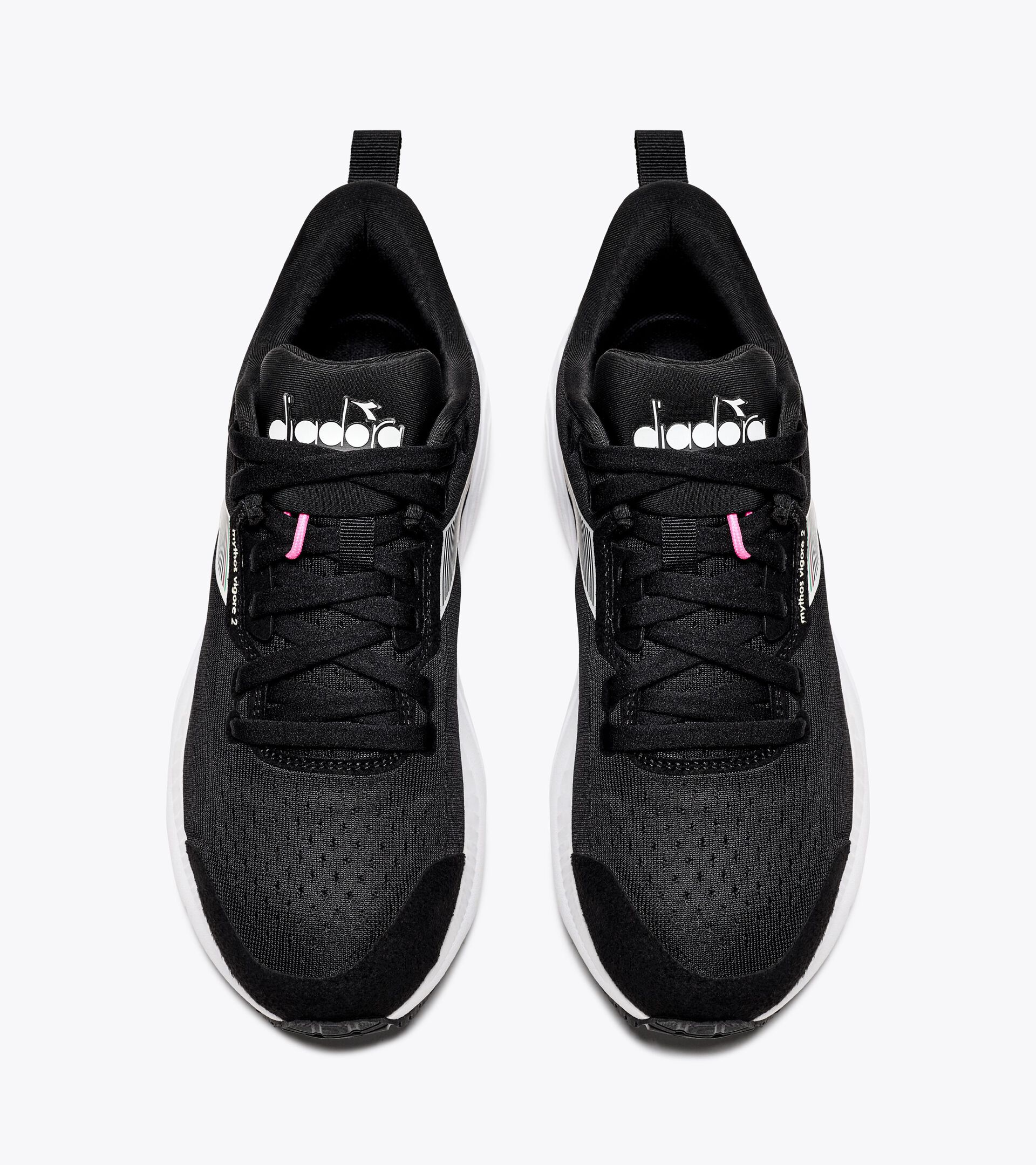 Chaussures de running - Femme MYTHOS BLUSHIELD VIGORE 2 W NERO/BIANCO/ROSA FLUO - Diadora