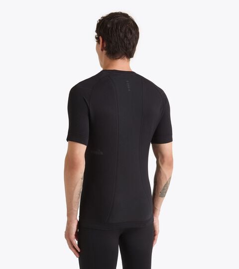 SS T-SHIRT STRATOZERO, NOIR T-shirt Made In Italy§Running§Homme SS T-SHIRT STRATOZERO NOIR - Diadora