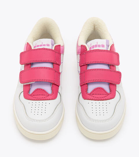 MAGIC BASKET LOW PS, PINK YARROW/WHITE Sports shoes - Kids 4-8 years MAGIC BASKET LOW PS PINK YARROW/WHITE - Diadora