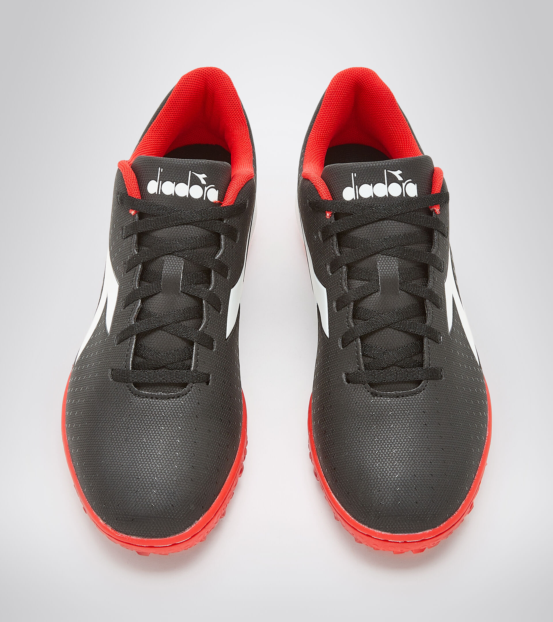 Scarpa da futsal - Suola specifica per erba sintetica / terreni duri PICHICHI 5 TFR NERO/BIANCO/ROSSO IBISCO VIVO - Diadora