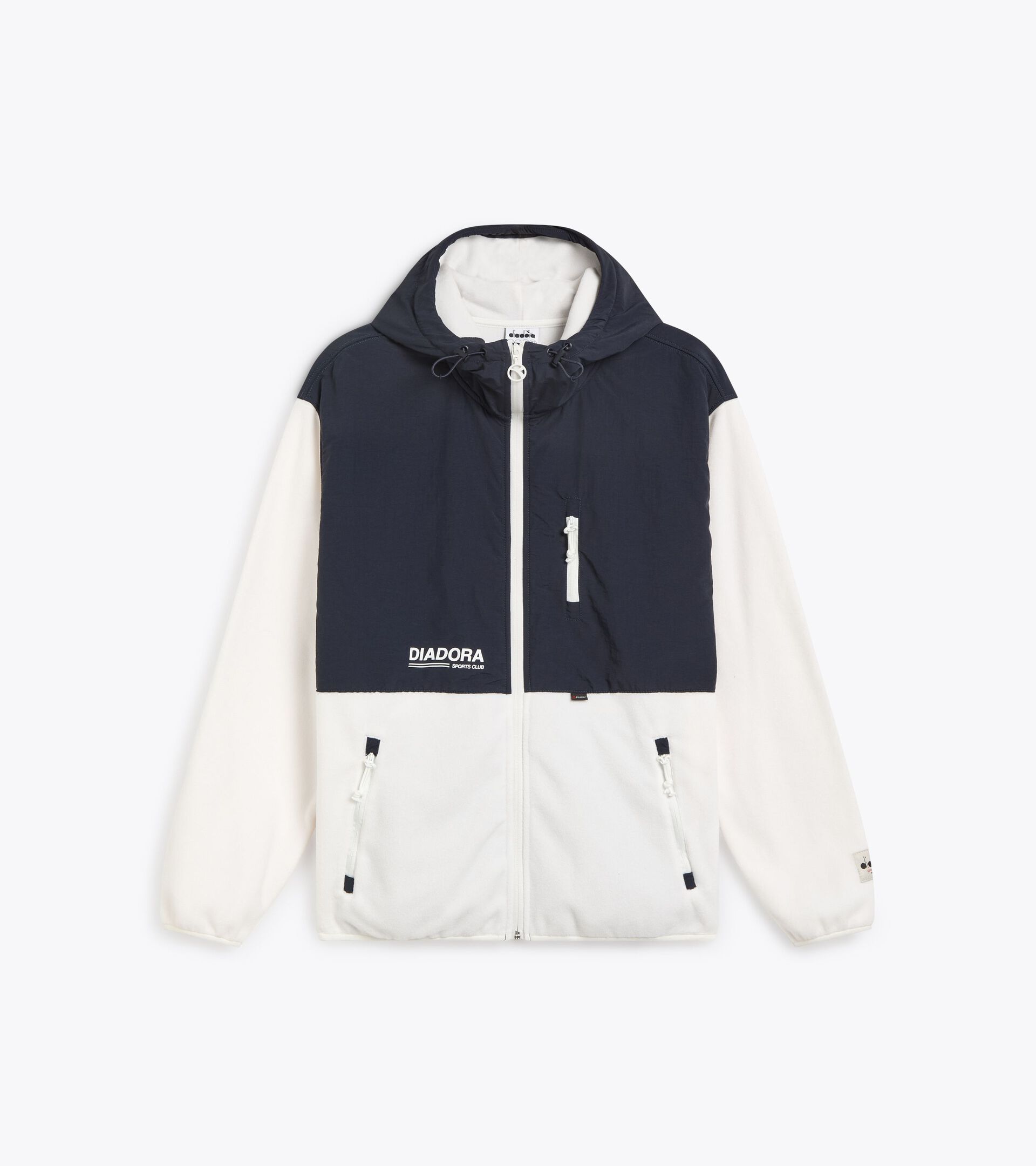 Legacy hoodie - Made in Italy - All-Gender HOODIE SHERPA LEGACY BLUE DENIM - Diadora
