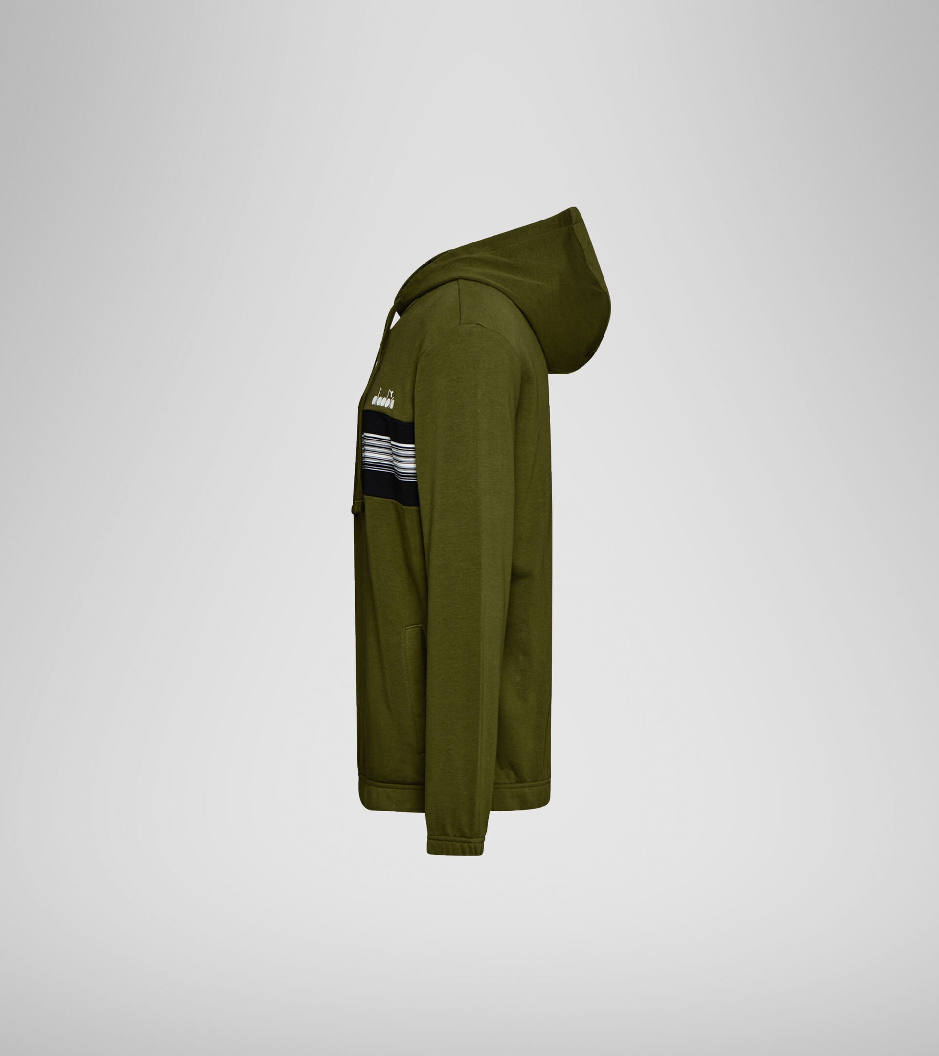 Hooded sweatshirt - Men HOODIE SWEAT BLKBAR WINTER MOSS - Diadora