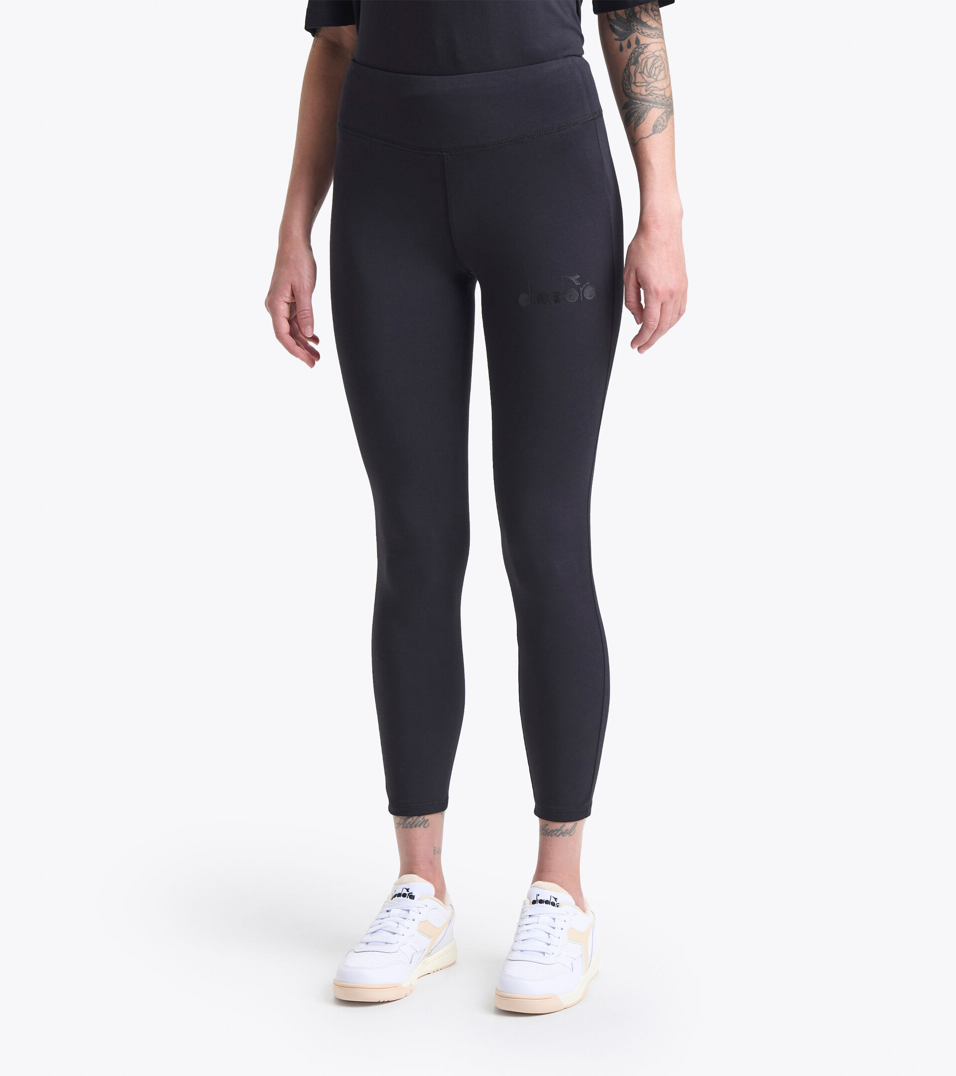 Leggings deportivos - Mujer L. LEGGINGS SPW LOGO NEGRO - Diadora