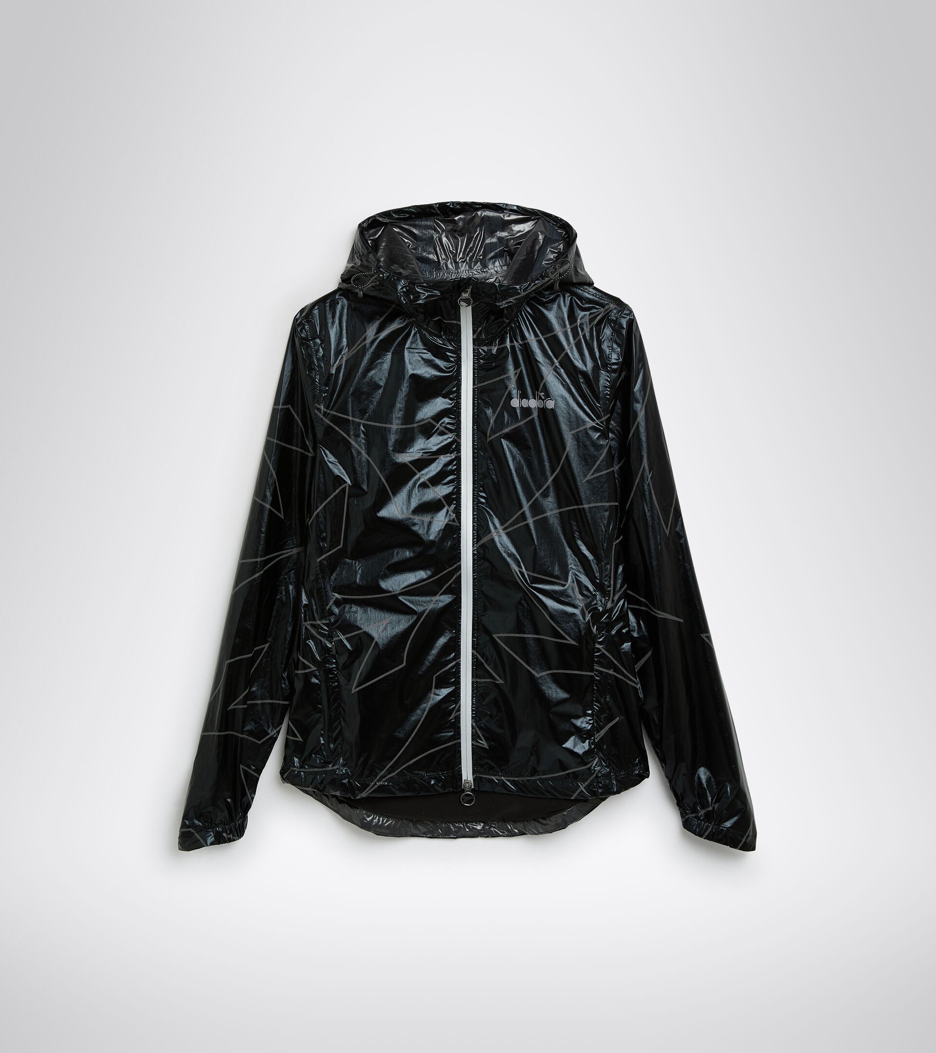 Waterproof running jacket - Women L. RAIN LOCK JACKET BLACK - Diadora