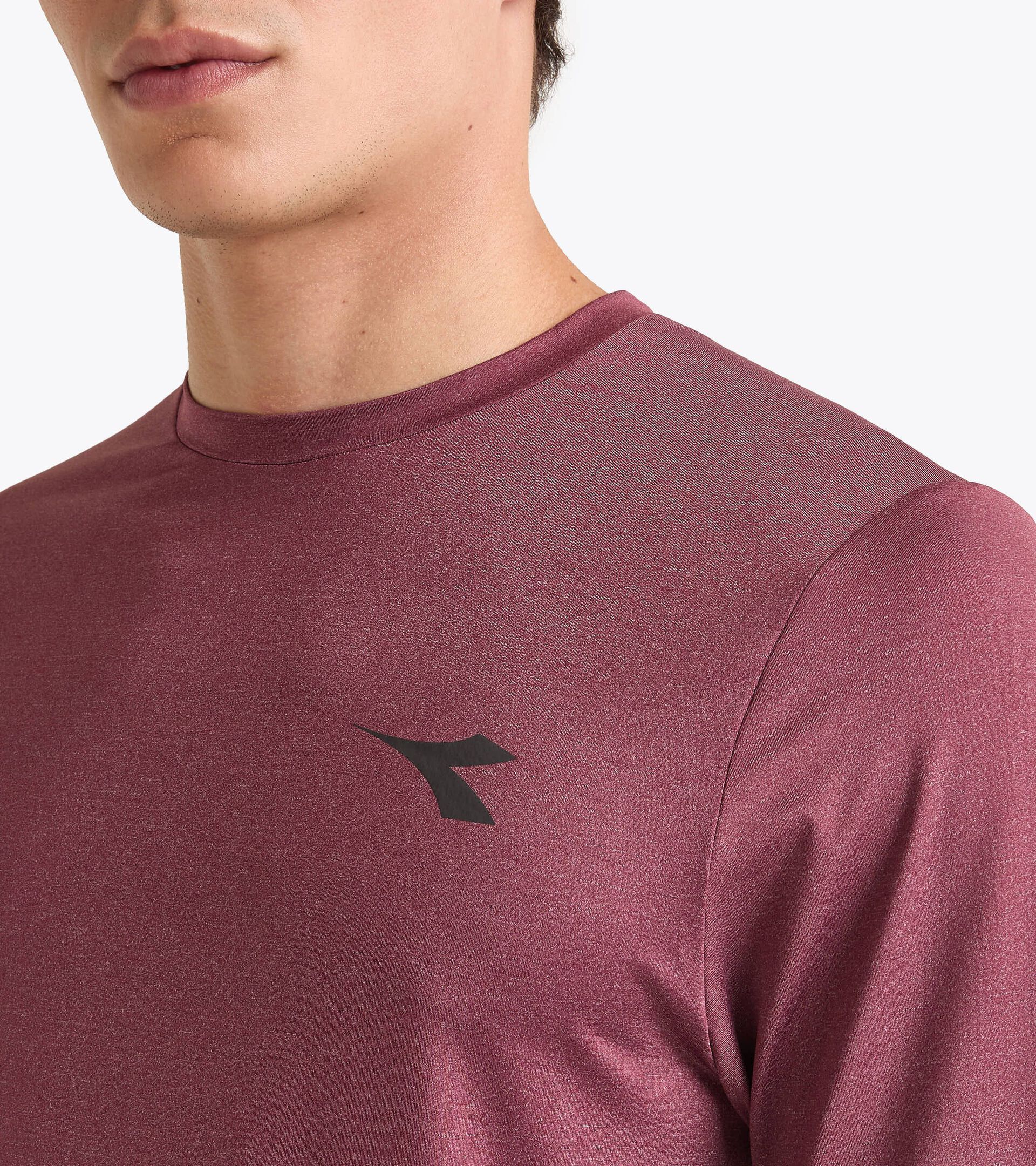 Camiseta técnica de running§Hombre SS T-SHIRT TECH RUN CREW ROJO BANDERA - Diadora