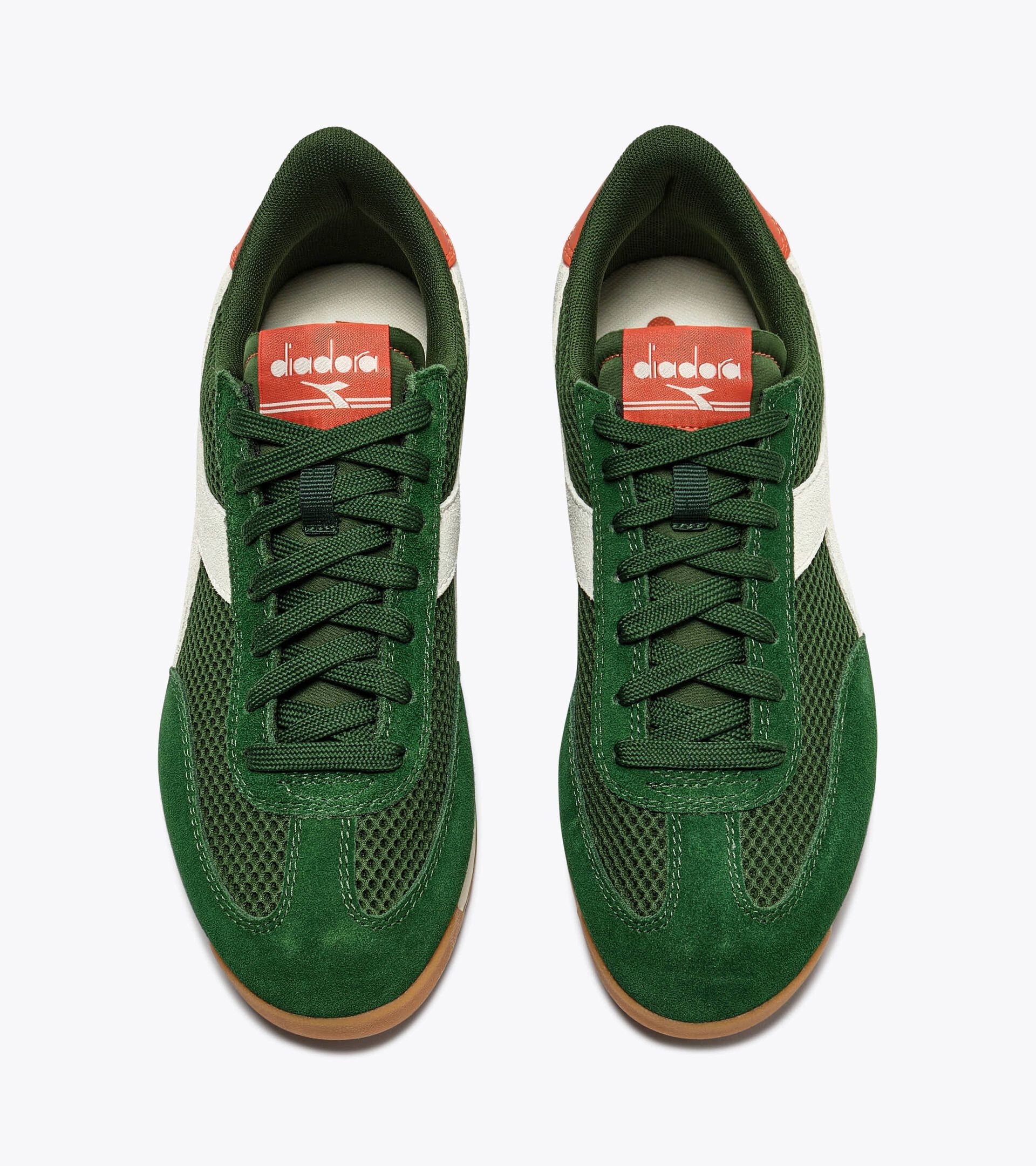 Sneakers en daim au profil bas - Pour tous les genres  CROSS MESH VERT EDEN - Diadora