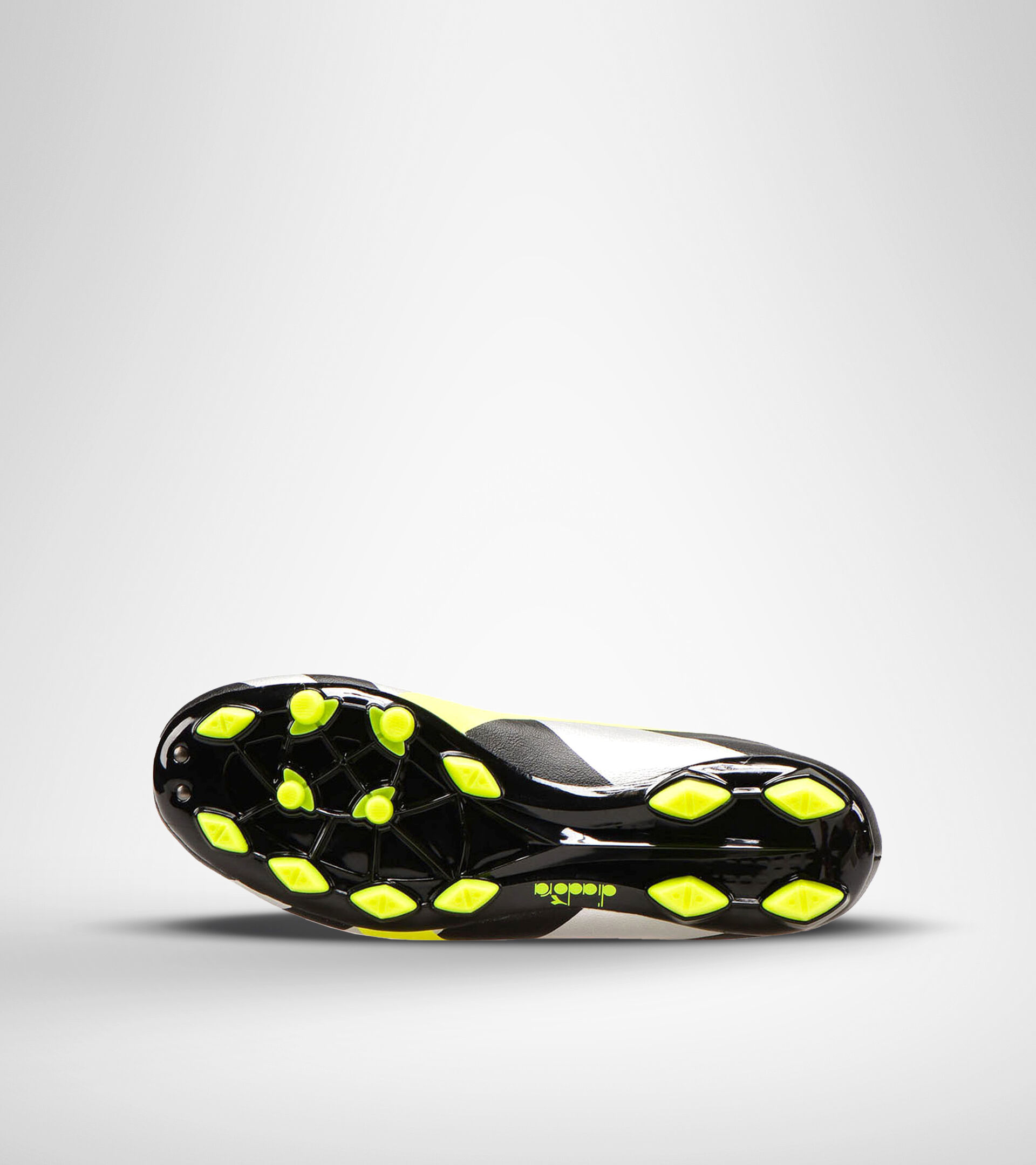Firm ground football boot RAPTOR R LPU BLACK/SILVER/YELLOW FL DD - Diadora