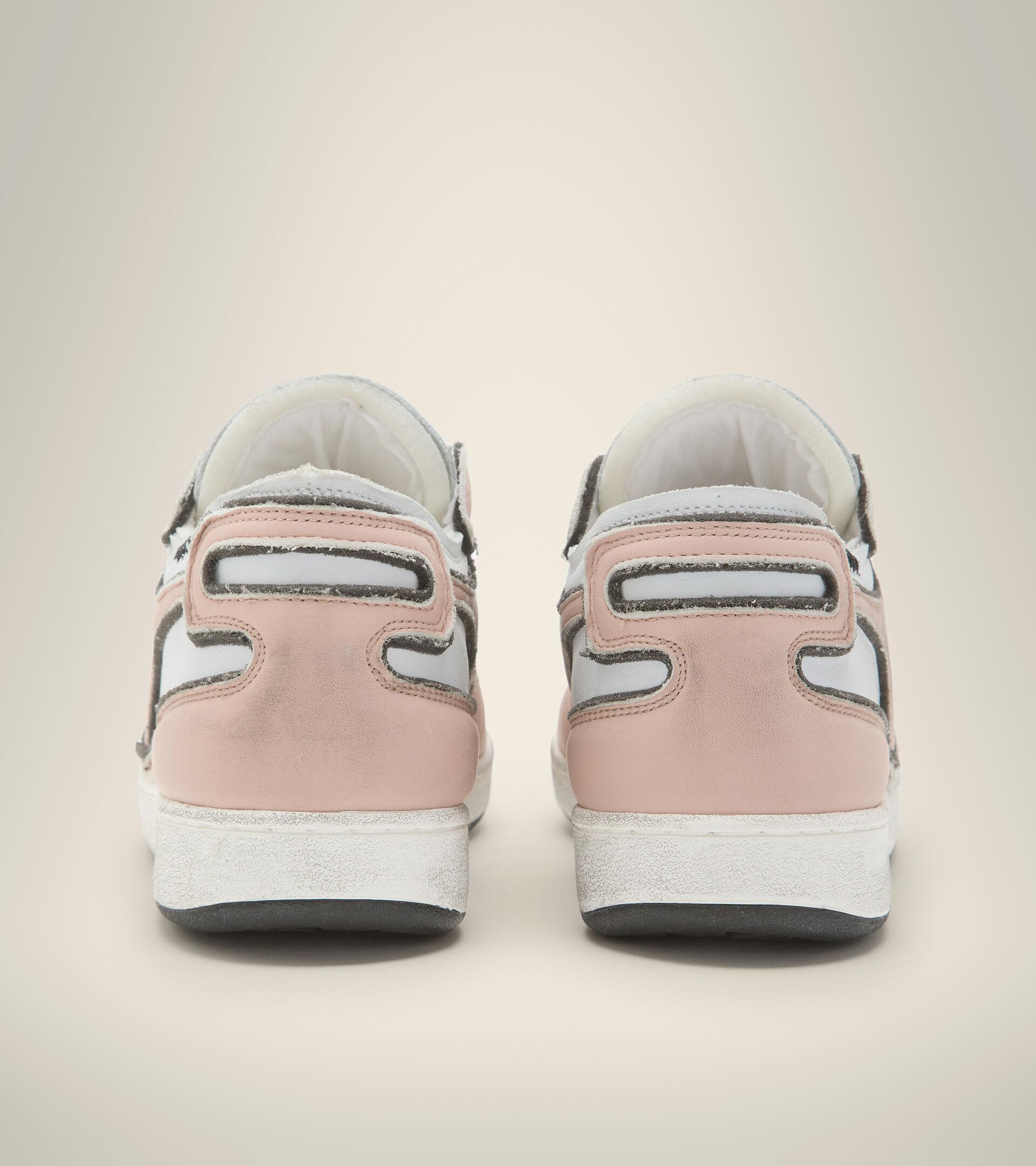 Heritage shoes - Unisex MI BASKET ROW CUT FRAME USED PINK ROSEWATER - Diadora