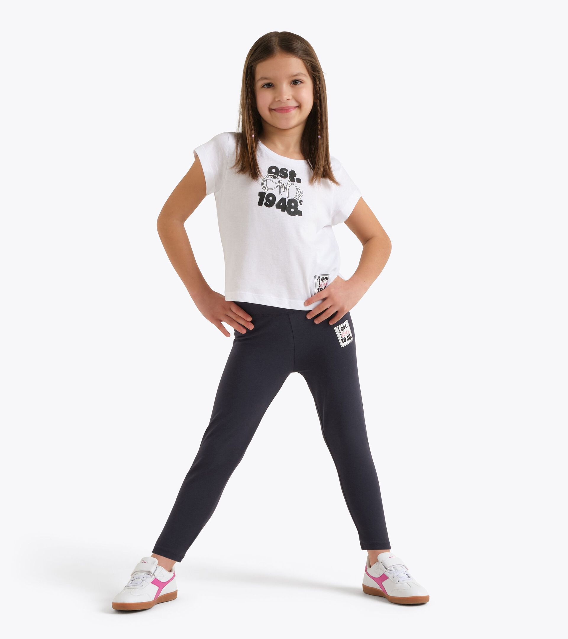 Sports leggings - Girls
 JG. LEGGINGS ESS. SPORTS BLUE DENIM - Diadora