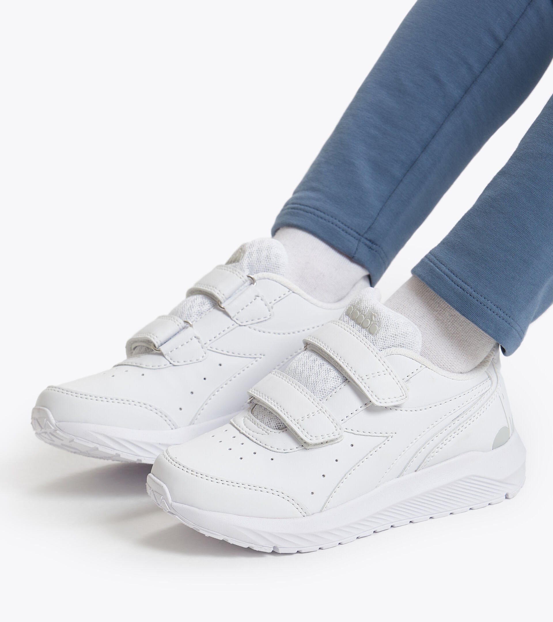 Running shoe - Kids FALCON SL JR V WHITE/WHITE/WHITE - Diadora