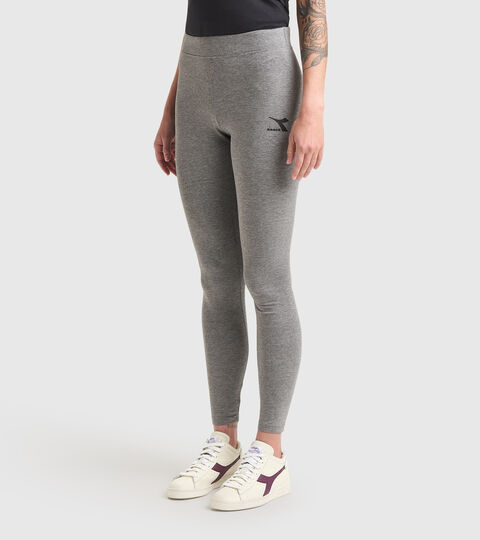 Leggings de sport - Femme L.LEGGINGS CORE GRIS FONCE MELANGE - Diadora