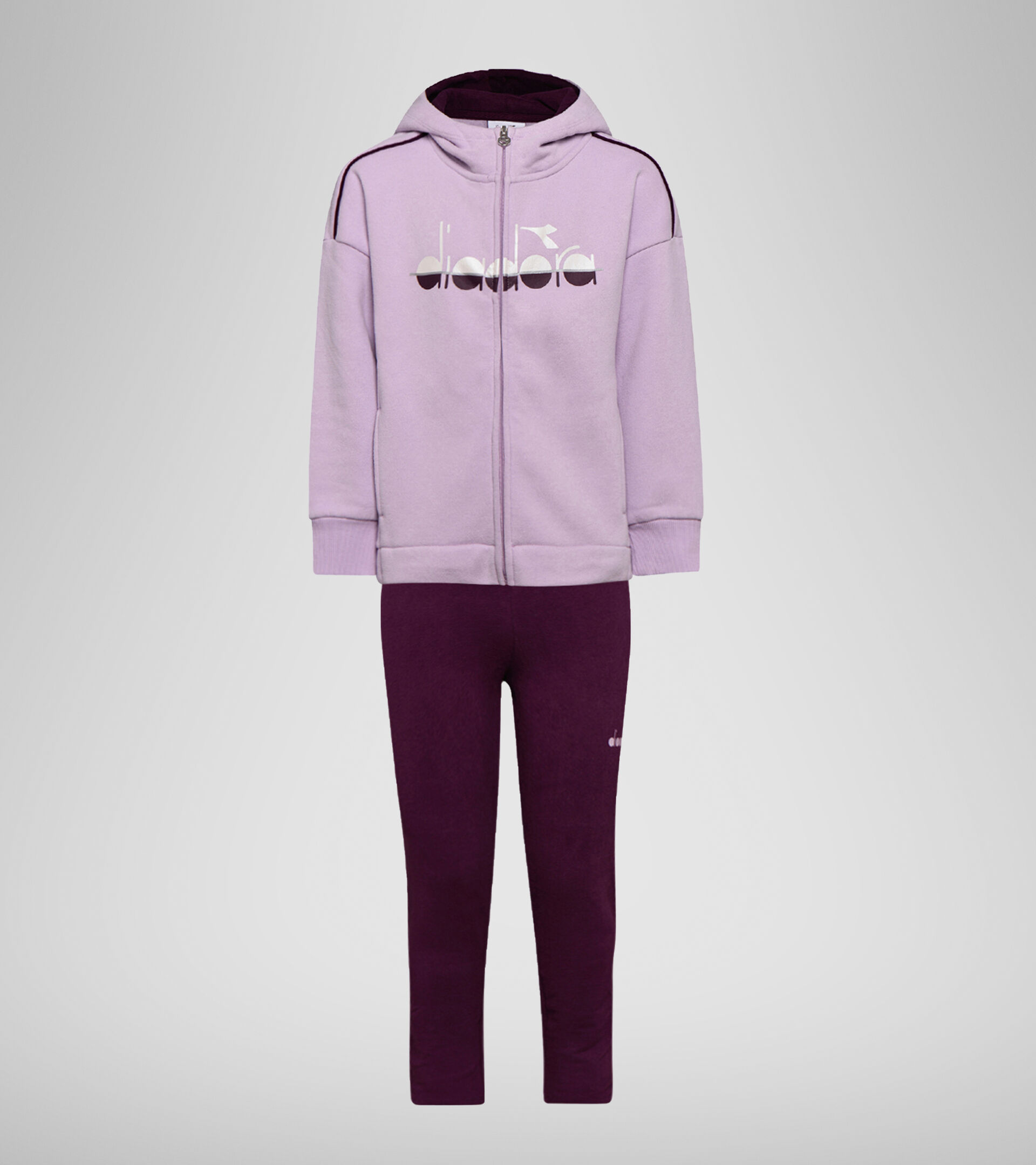 Tracksuit - Girls JG.HOODIE FZ SUIT 5PALLE VIOLET ORCHID - Diadora