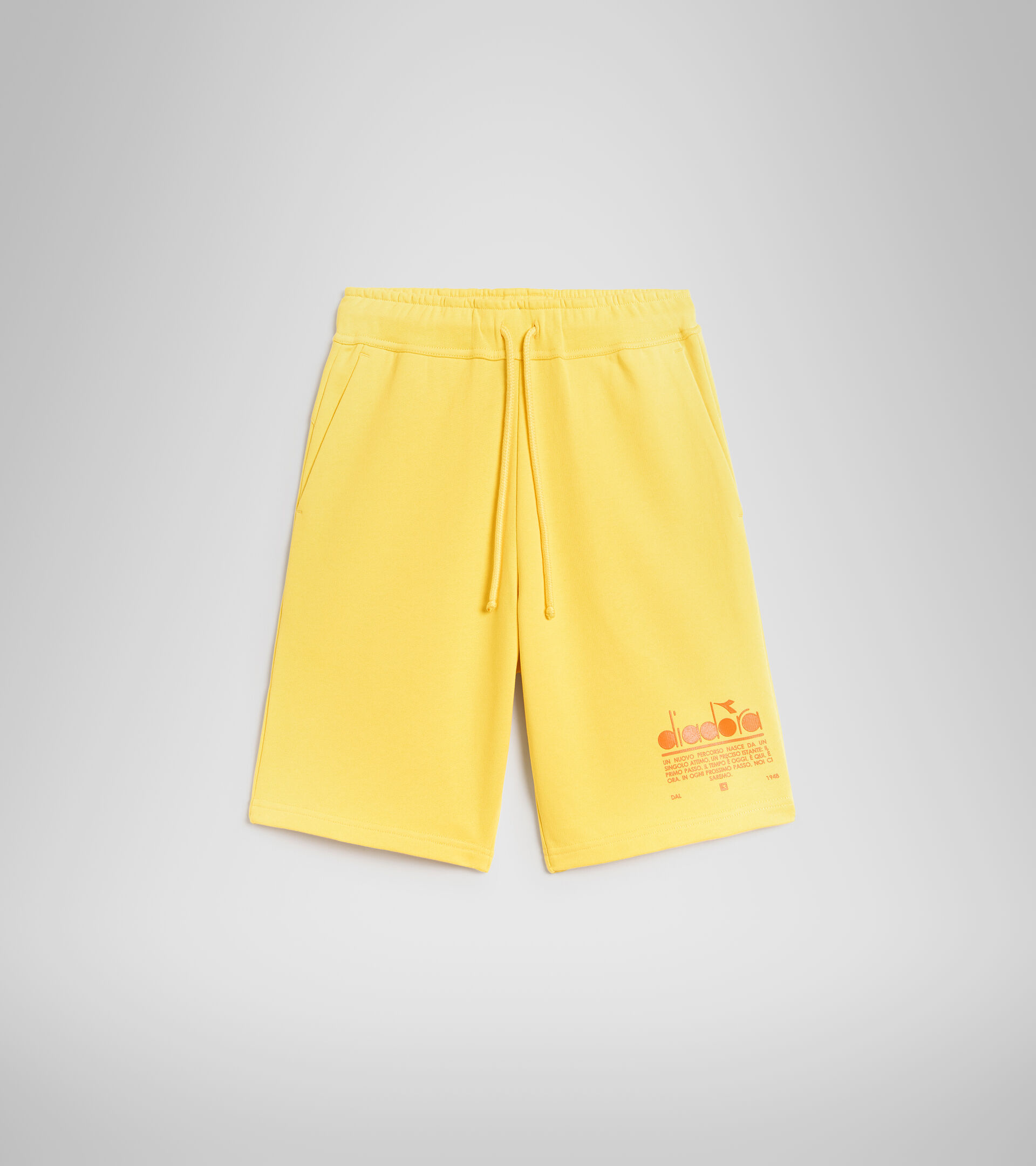 Bermuda in cotone - Unisex BERMUDA MANIFESTO GIALLO REGNO - Diadora