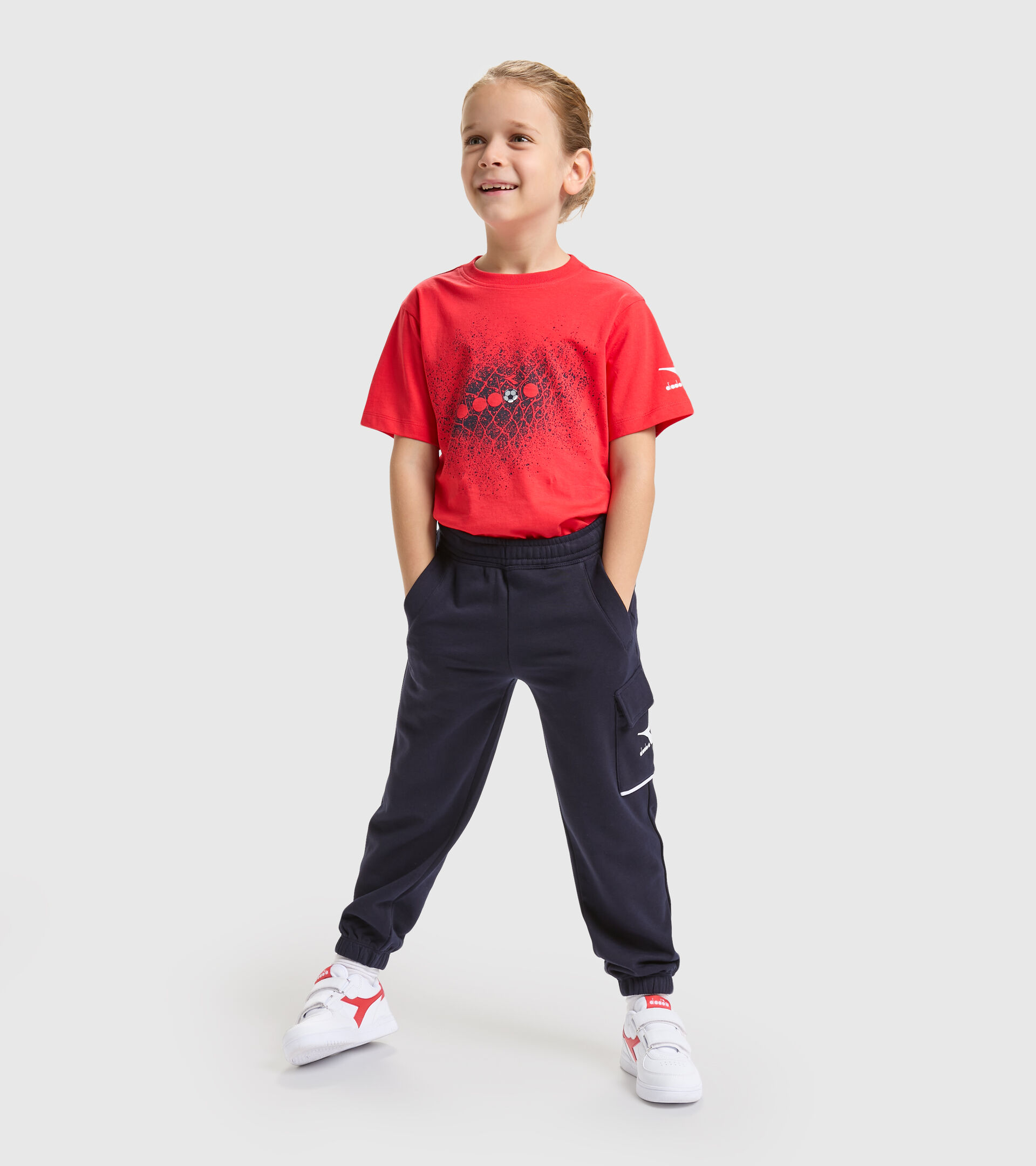 Sports trousers - Boys JB.CUFF PANTS DIADORA FC CLASSIC NAVY - Diadora