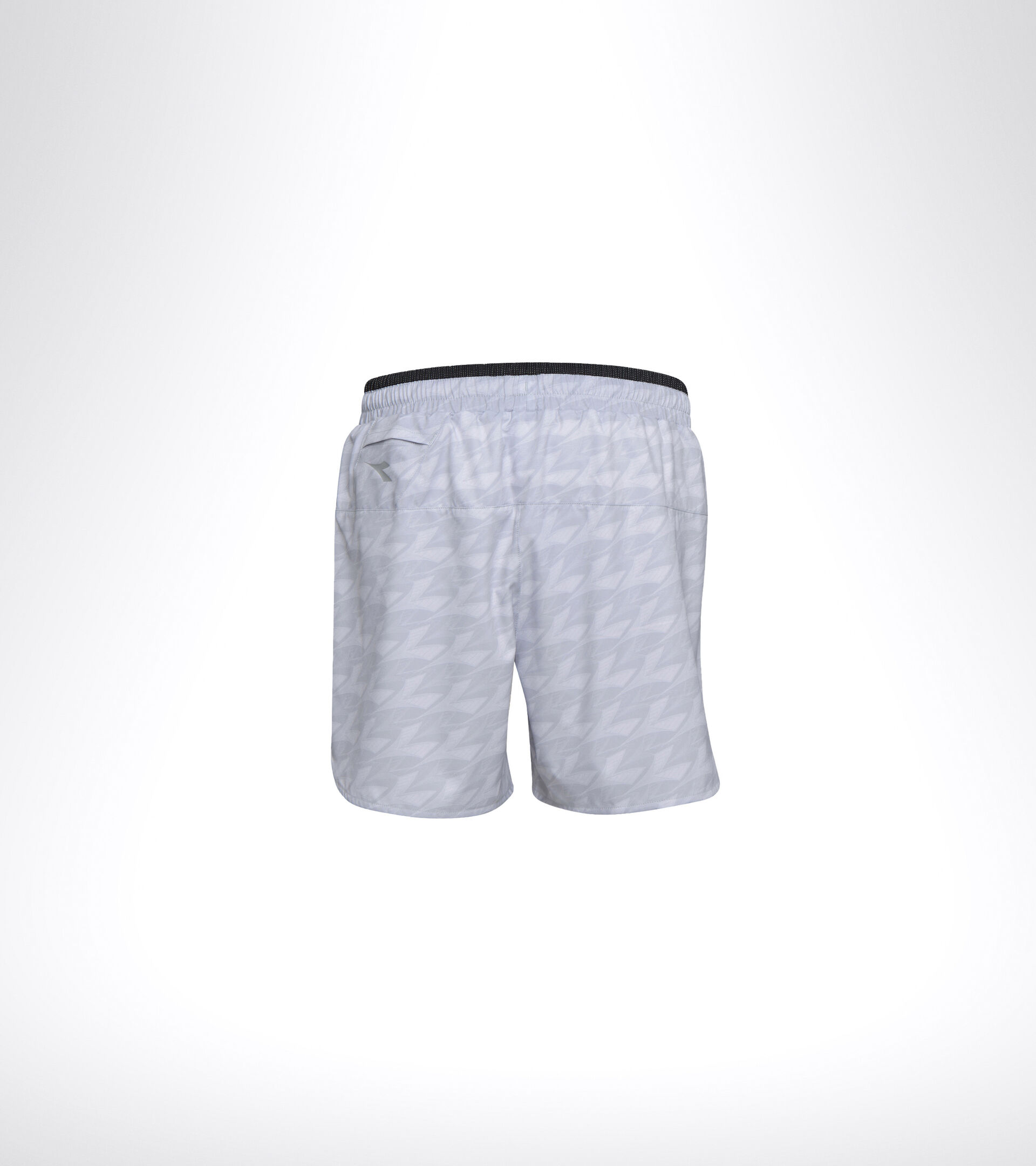 Short de running - Homme MICROFIBER SHORTS 12,5 CM GRIS PLEUROTUS PARTOUT - Diadora