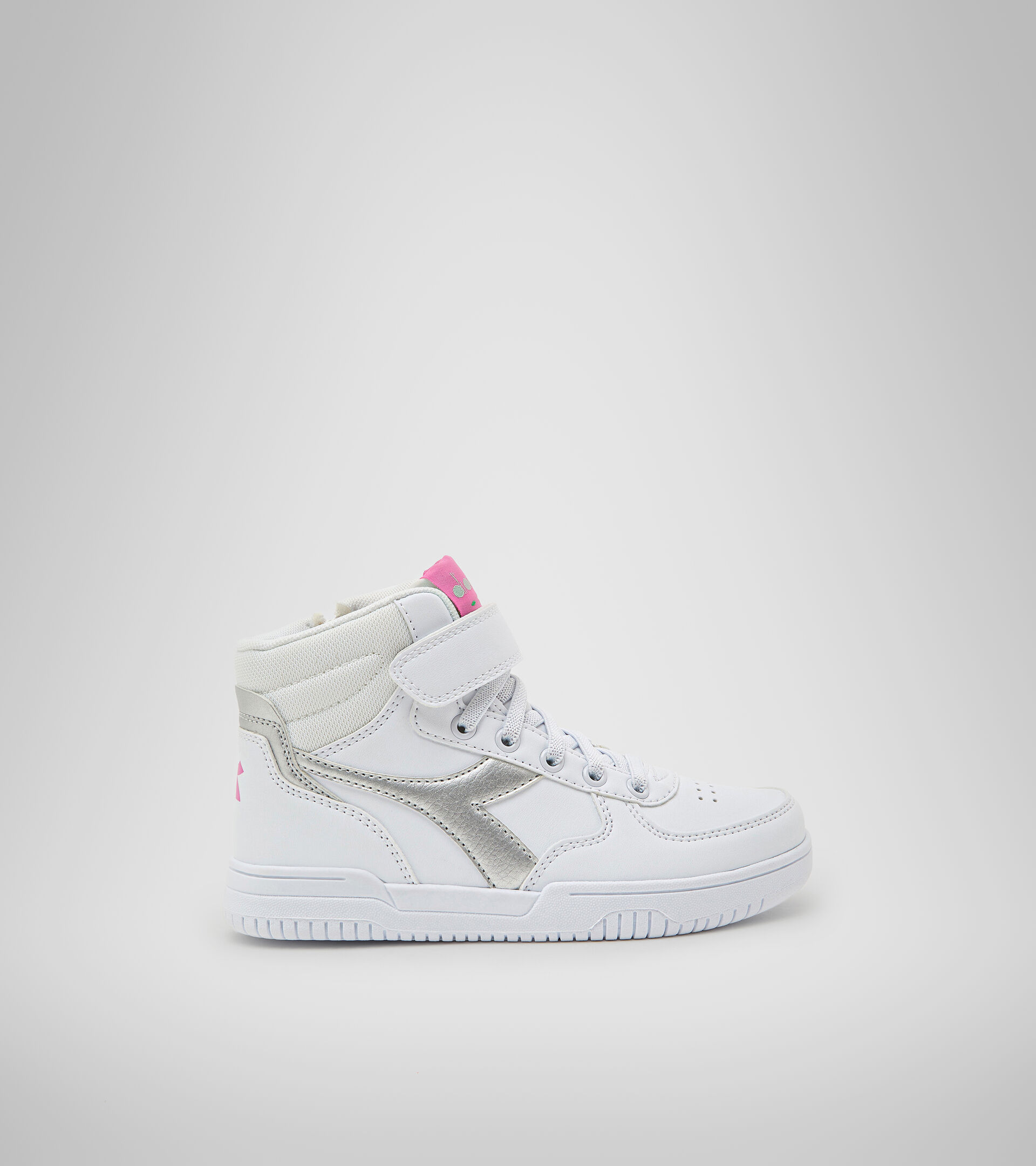 Sports shoes - Kids 4-8 years RAPTOR MID PS WHITE/SILVER - Diadora