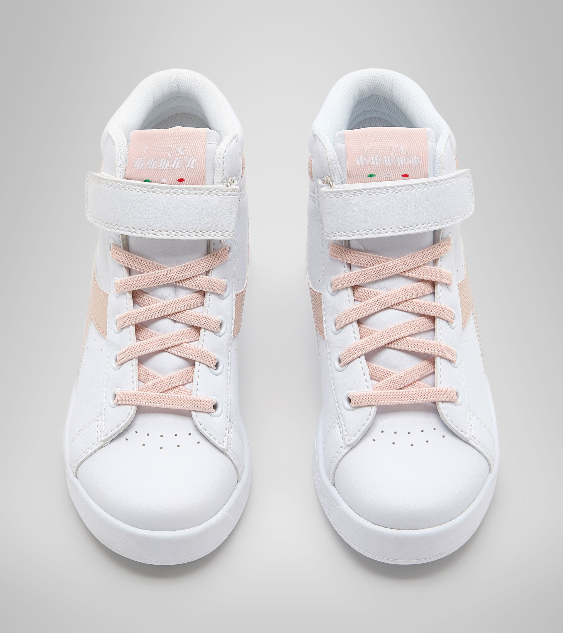 Sports shoes - Kids 4-8 years GAME P HIGH GIRL PS WHITE/PEACH WHIP - Diadora
