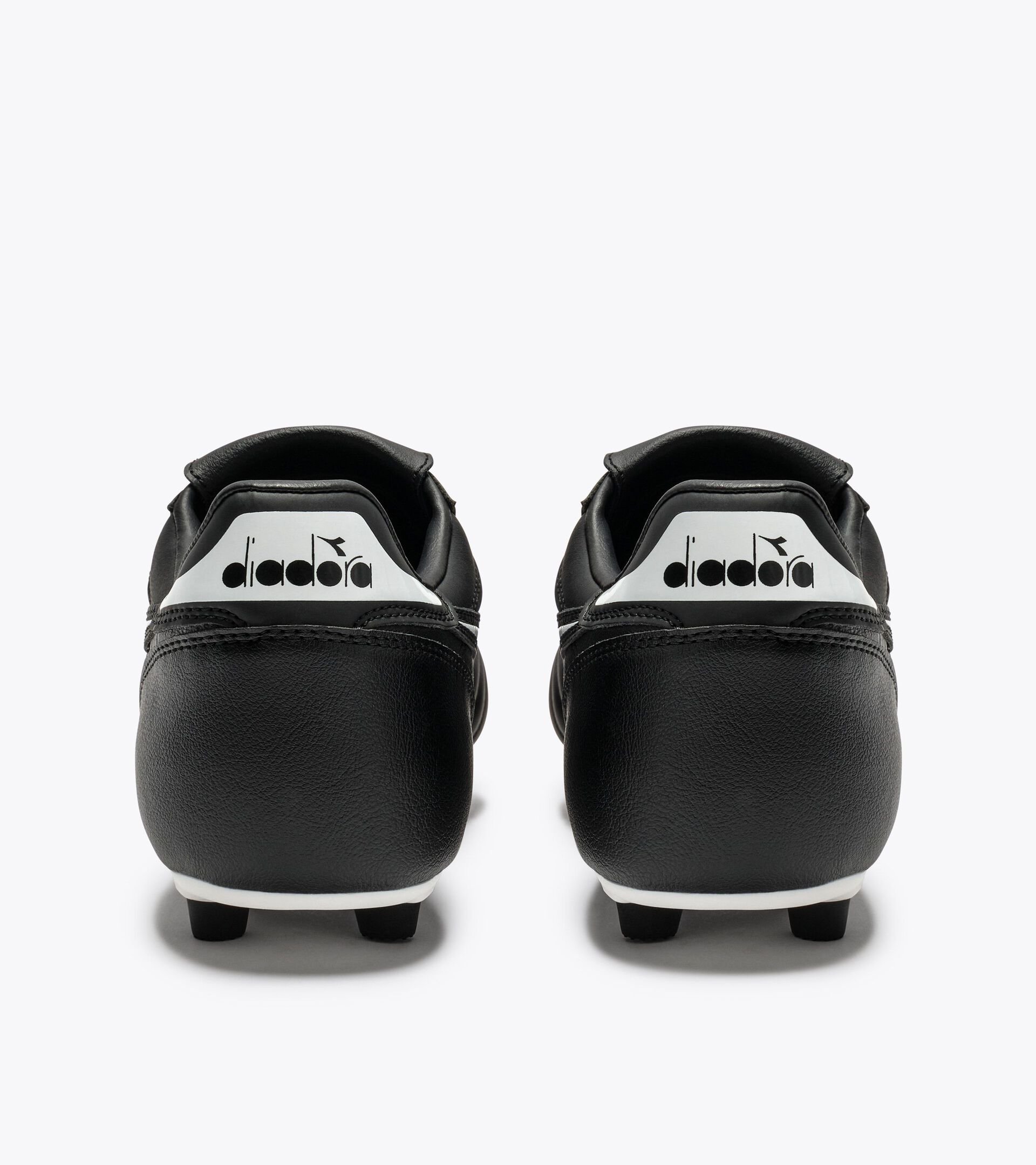 Leather calcio boots for firm grounds - Men&rsquo;s BRASIL ICON LT T MDPU BLACK /WHITE - Diadora