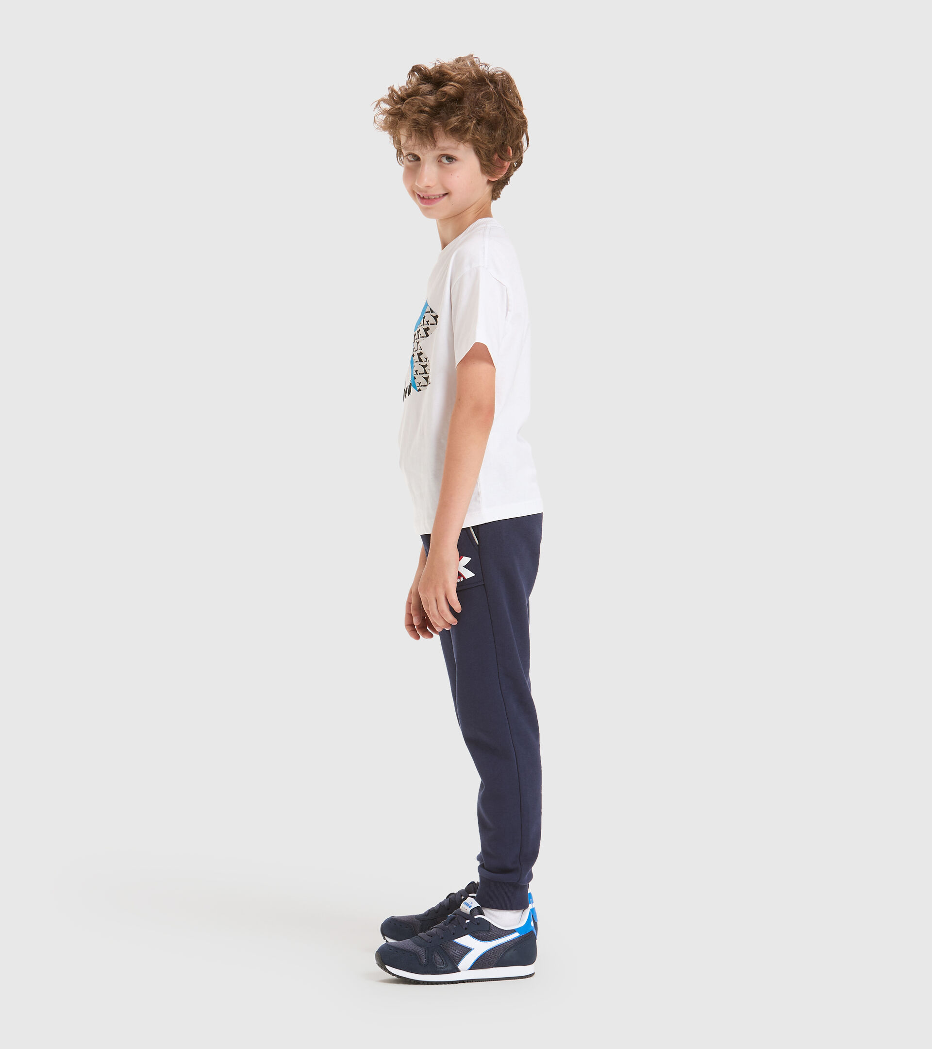 Apparel Sport BAMBINO JU. CUFF PANTS CUBIC BLU CLASSICO Diadora