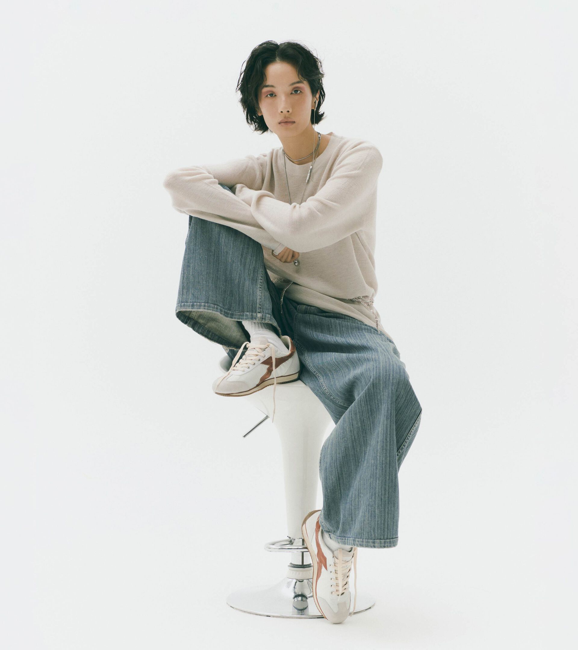 Suede leather Heritage Sneaker - All-gender EQUIPE VELA SW WHITE - Diadora