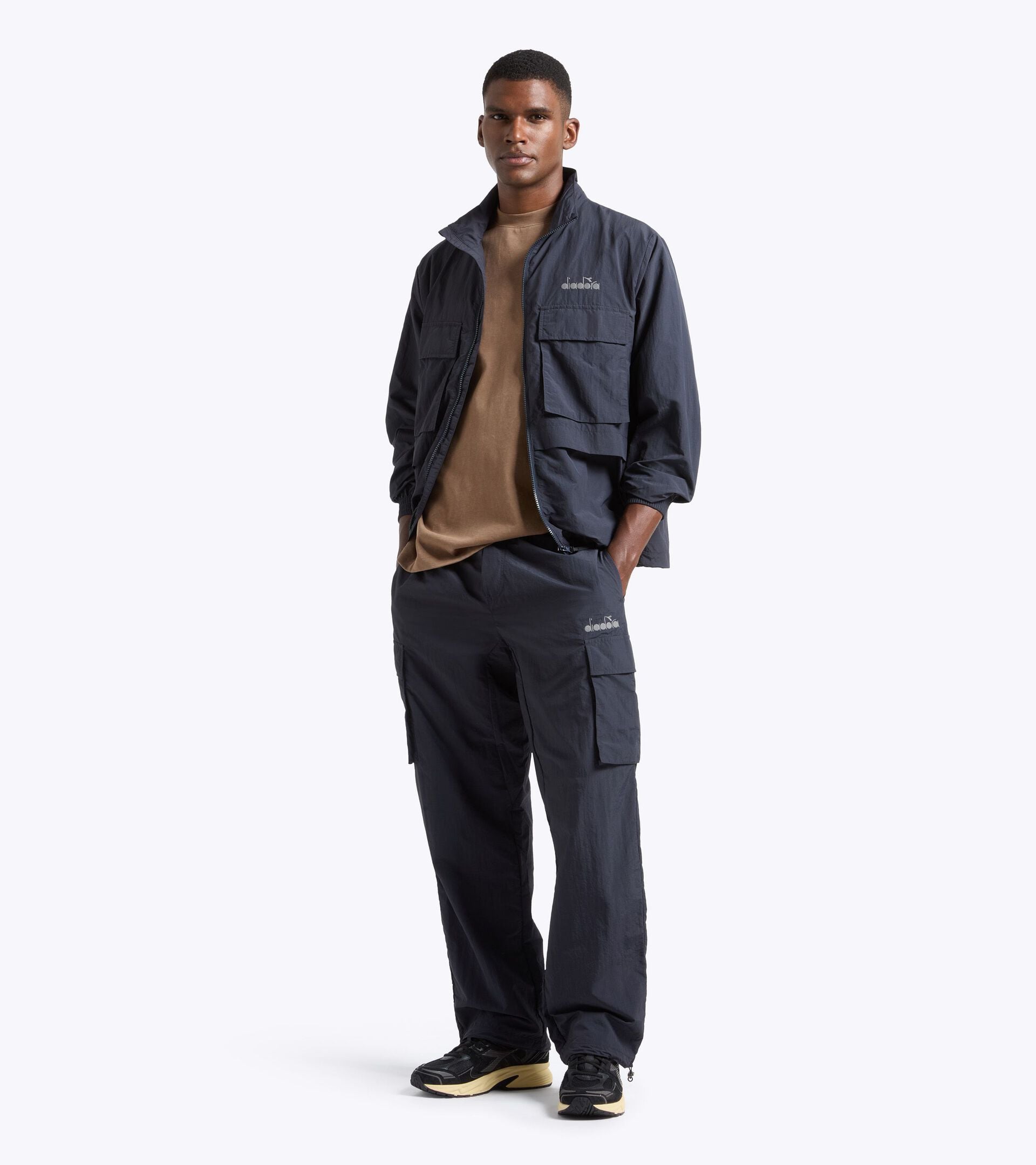 Tracksuit jacket - Regular fit - Men&rsquo;s TRACK JACKET AVENUE LAB BLACK COAL - Diadora