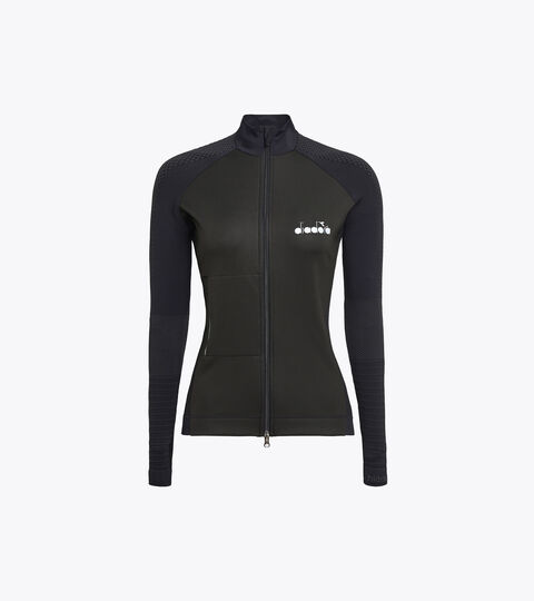 L. HIDDEN POWER JACKET, NEGRO Chaqueta para correr Made in Italy - Mujer L. HIDDEN POWER JACKET NEGRO - Diadora