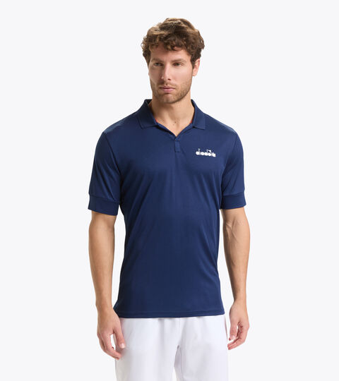 Short-sleeved tennis polo-shirt - Men SS CORE POLO SALTIRE NAVY - Diadora