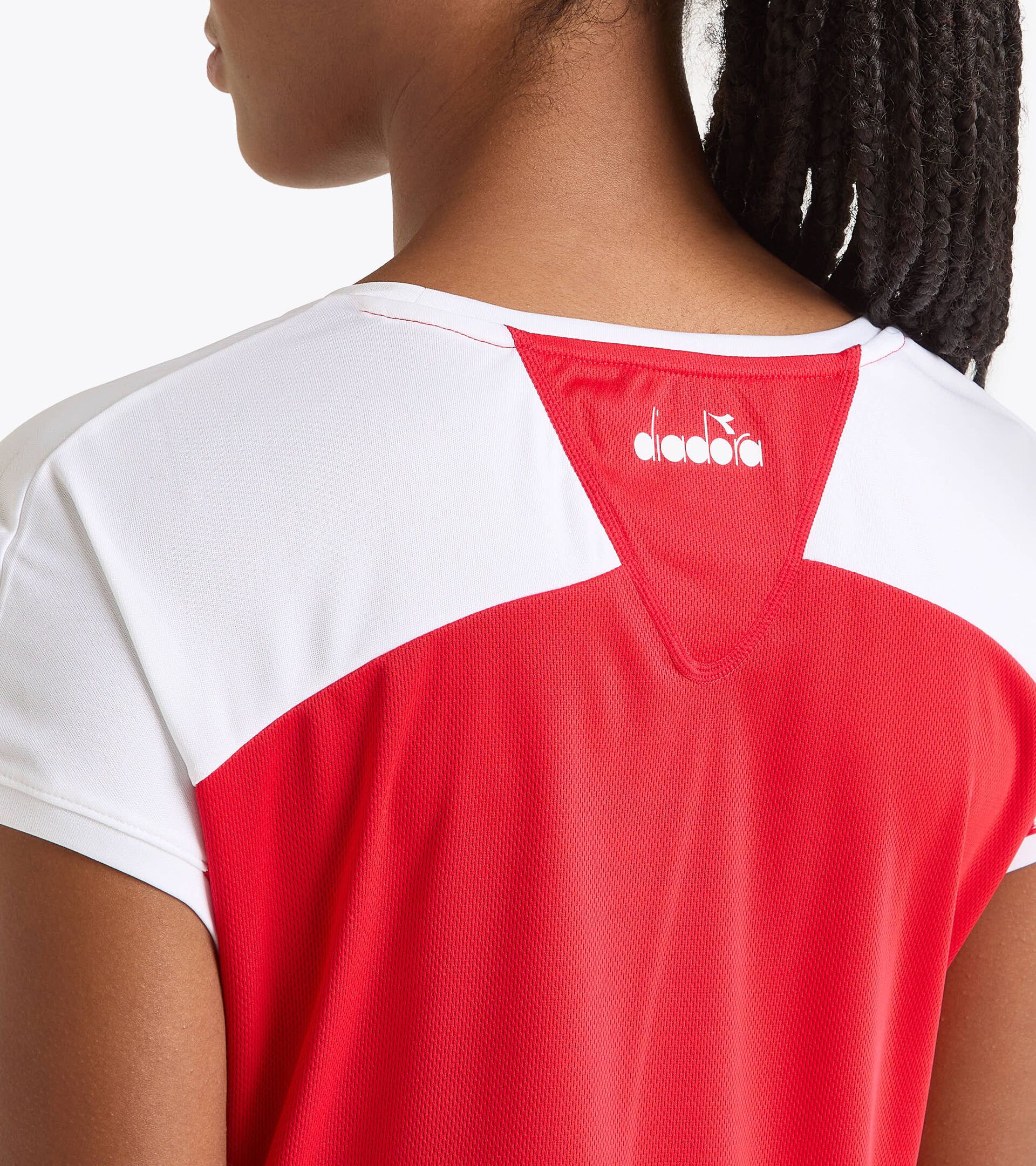 Tennis T-shirt - Women L. T-SHIRT COURT TOMATO RED - Diadora