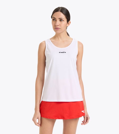 Tennis vest top - Women L. CORE TANK OPTICAL WHITE - Diadora