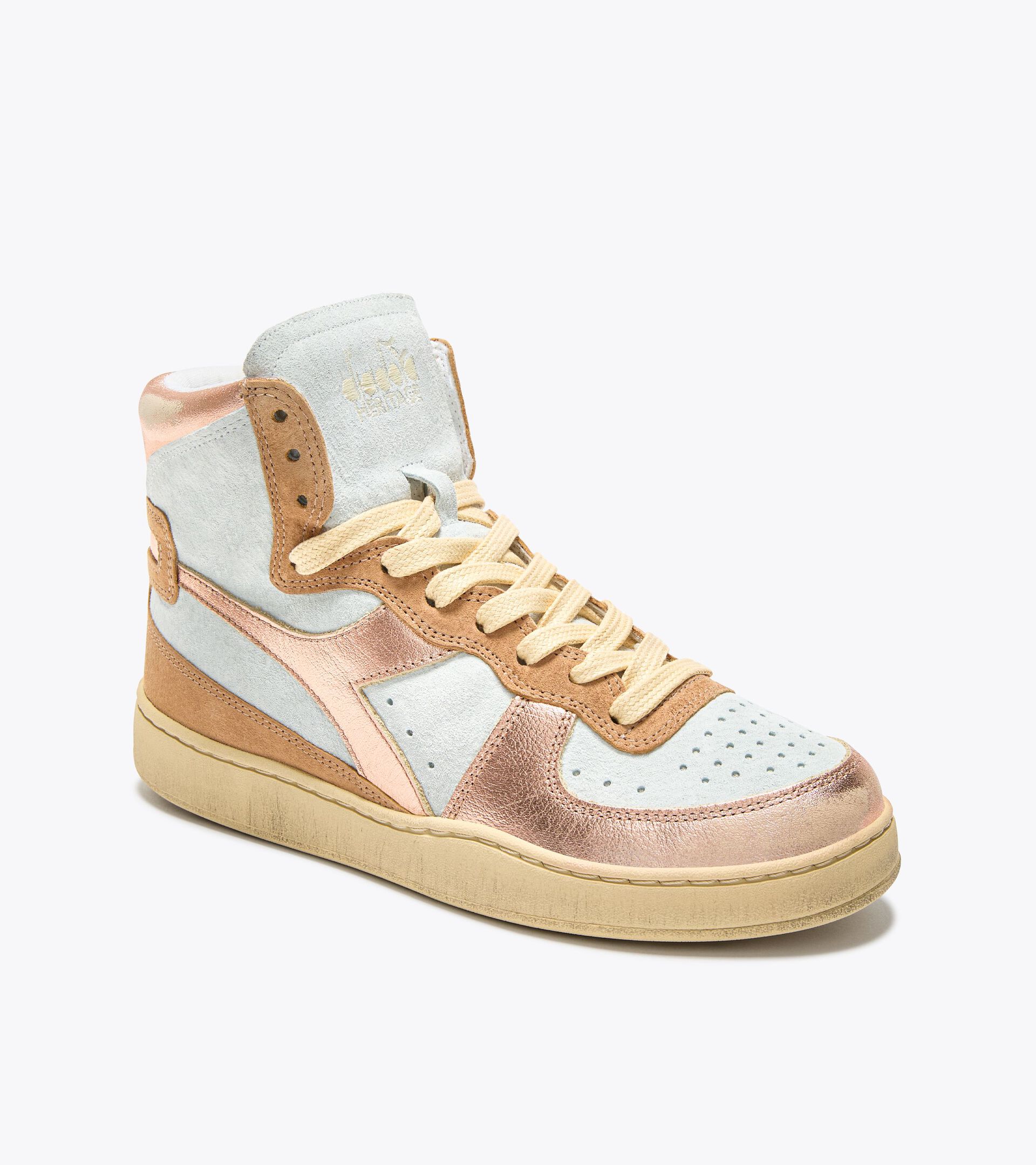 Heritage shoe - Women MI BASKET METAL PIGSKIN USED WN FRAPPE - Diadora