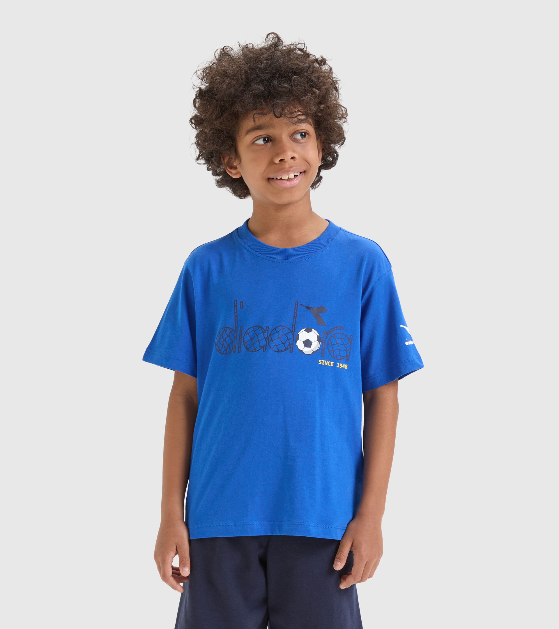 Cotton sports T-shirt - Boy’s JB.T-SHIRT SS DIADORA FC PRINCESS BLUE - Diadora