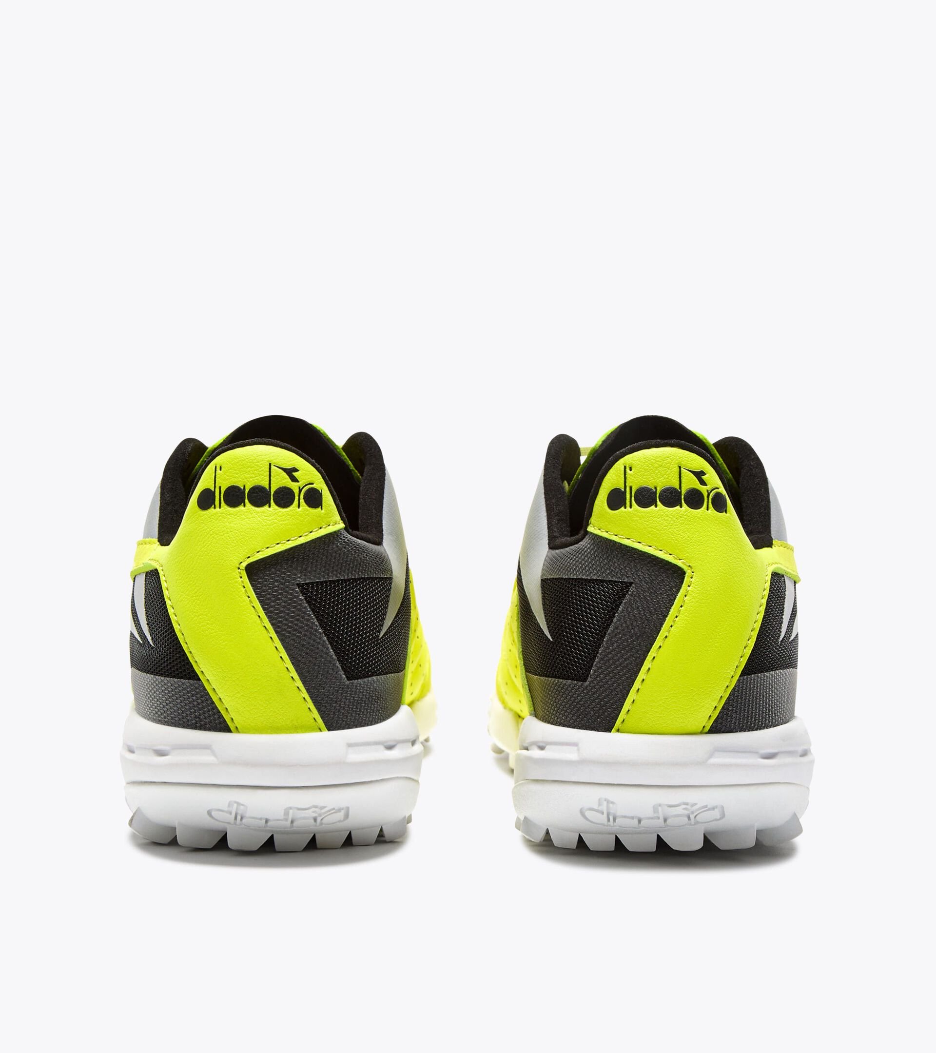 Chaussures de futsal - Semelle spécifique pour les terrains synthétiques - Homme BRASIL ICON SALA TF JAUNE FLUO DD/NOIR - Diadora