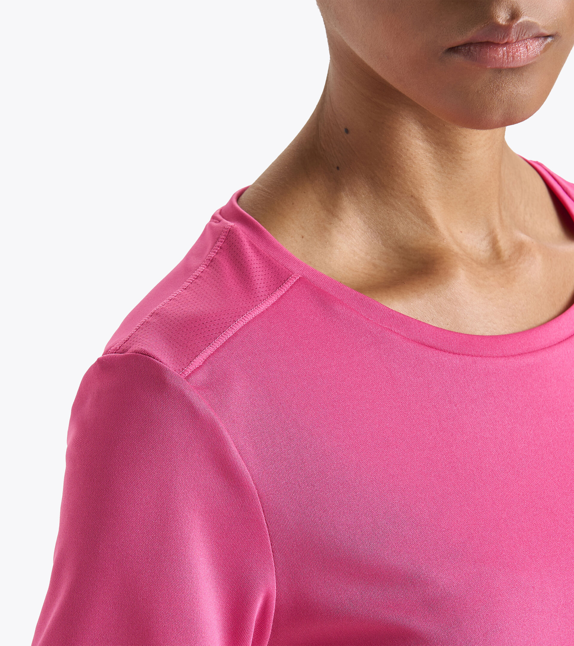 T-shirt da running - Donna L. SS T-SHIRT RUN ROSA ACHILLEA - Diadora