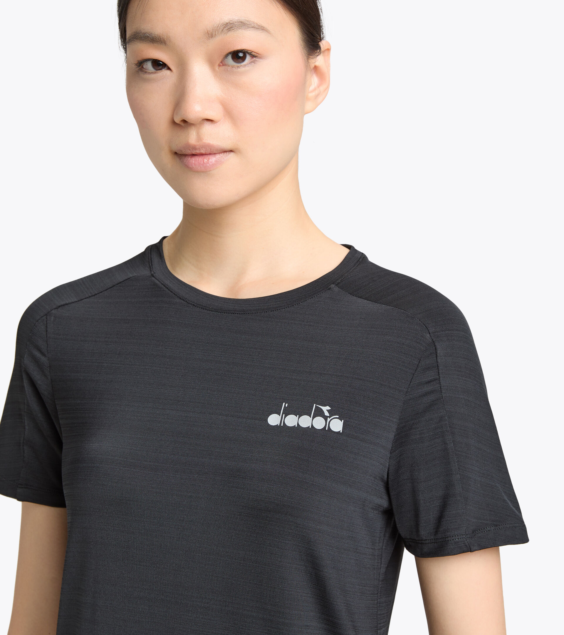 Camiseta para entrenar - Mujer L. SS T-SHIRT BE ONE FT NEGRO - Diadora
