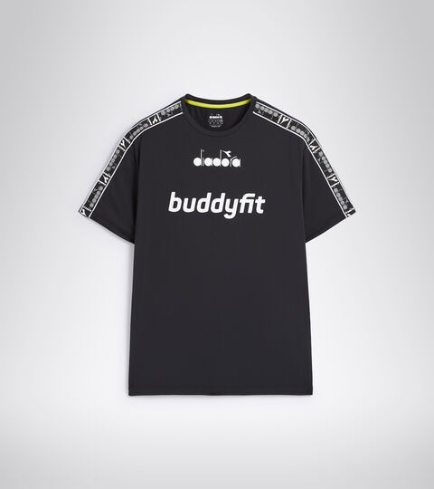 SS T-SHIRT BUDDYFIT, NEGRO Camiseta de entrenamiento para hombre SS T-SHIRT BUDDYFIT NEGRO - Diadora