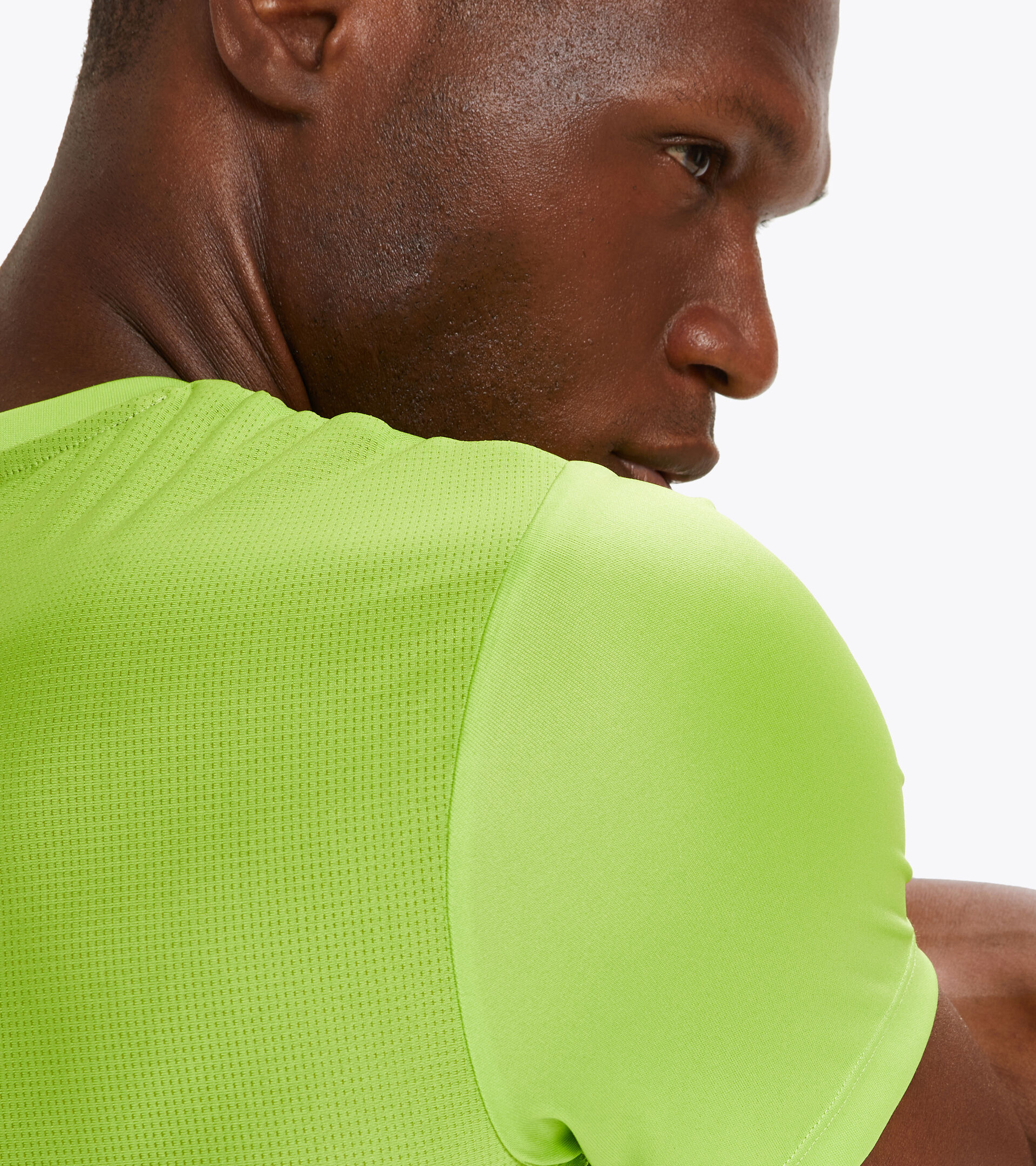 Running T-shirt - Men SS CORE TEE LIME GREEN - Diadora