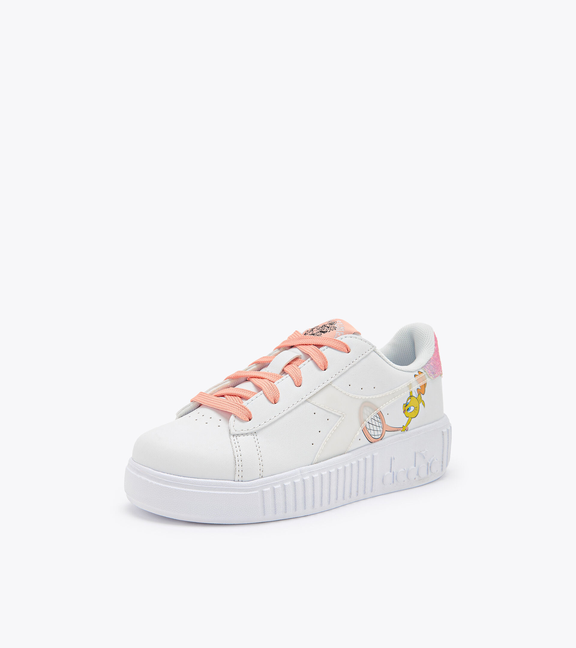Sports shoes - Kids 4-8 years GAME STEP TWEETY PS WHITE/PEACH MELBA - Diadora