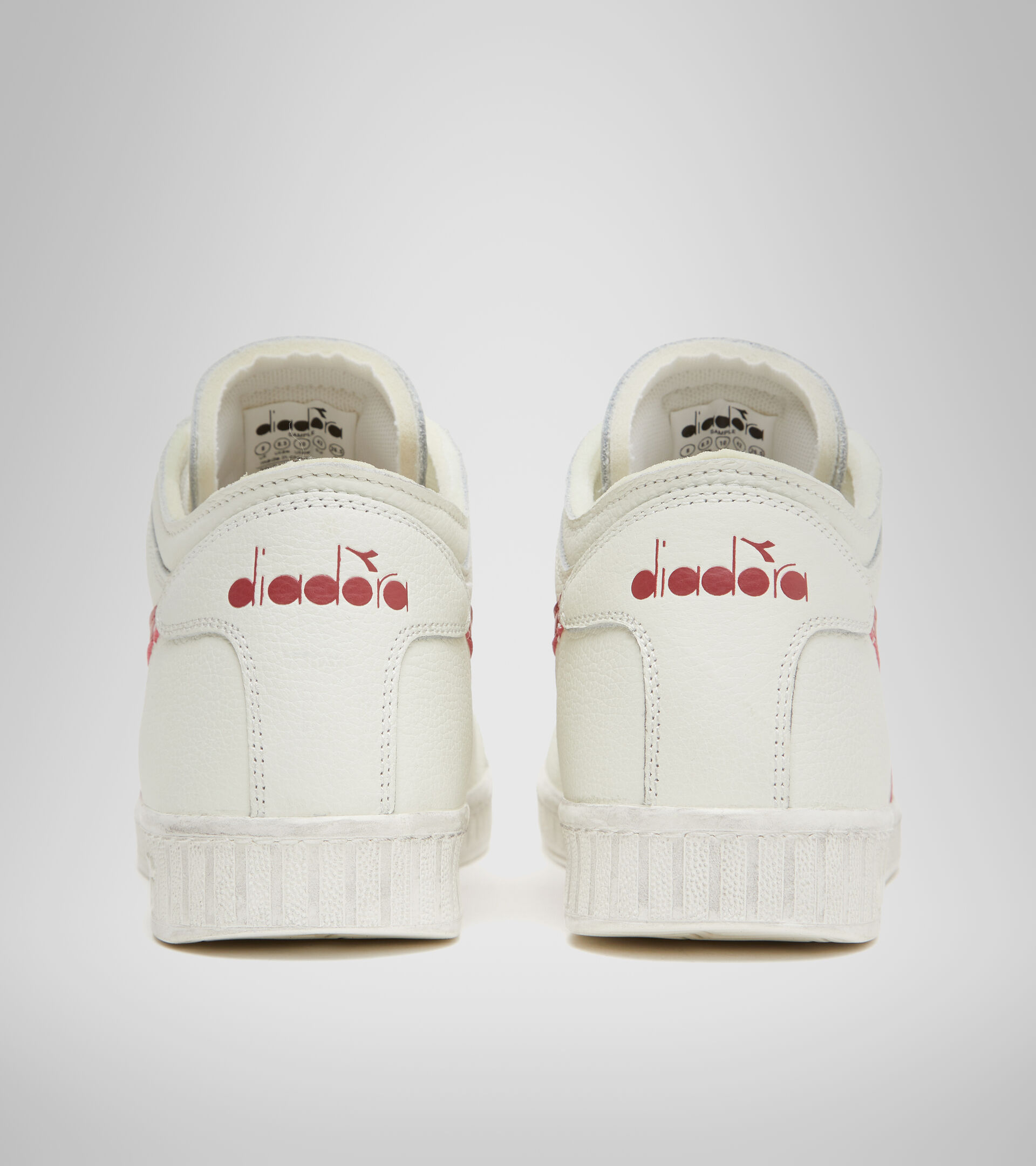 Sports shoe - Unisex GAME L WAXED ROW CUT WHITE/RED PEPPER - Diadora