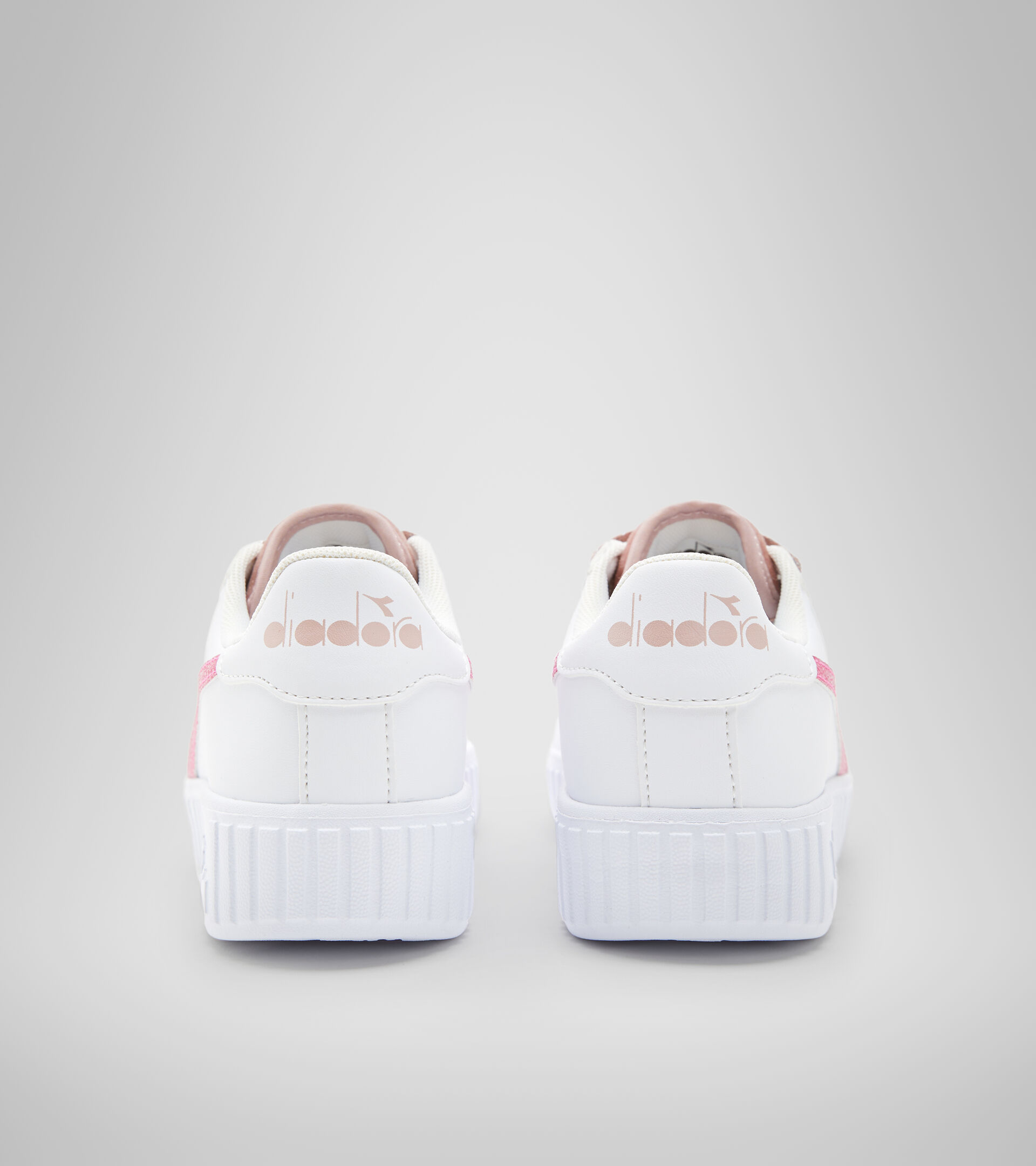 Sports shoes - Kids 8-16 years GAME STEP P METALLIC CRAQUELE GS WHITE/PINK LADY - Diadora